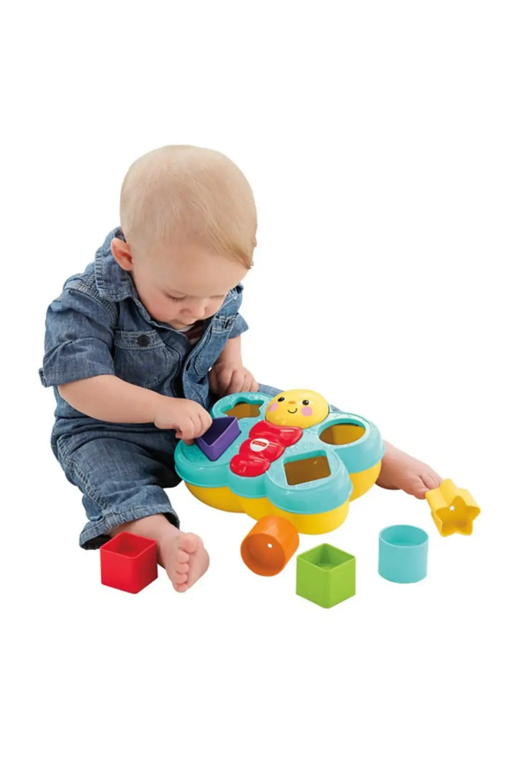 Fisher-Price Şekil Eşleştirme Arkadaşı Kelebek, 6 Bloklu, Şekil E
