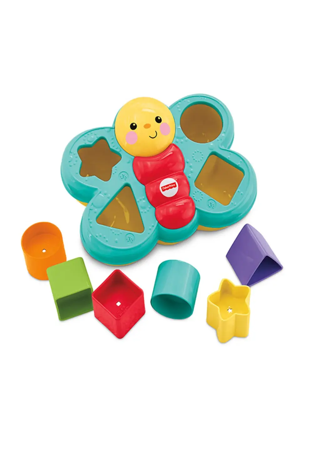 Fisher-Price Şekil Eşleştirme Arkadaşı Kelebek, 6 Bloklu, Şekil E
