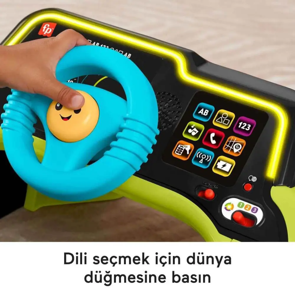 Fisher Price Sesli ve Işıklı Eğlen ve Öğren İlk Arabam HYR91