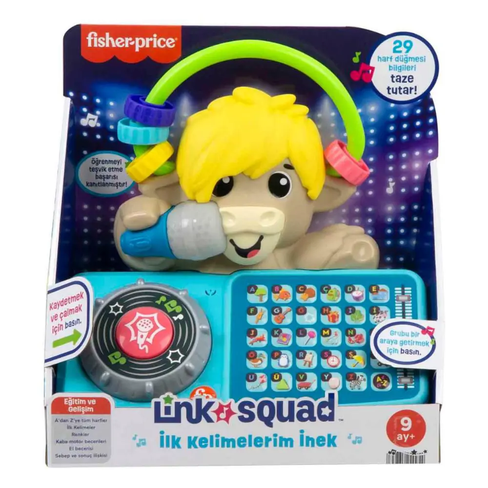 Fisher Price Sesli ve Işıklı Link Squad İlk Kelimelerim İnek HYL2 Fisher Price Sesli ve Işıklı Link Squad İlk Kelimelerim İnek HYL2