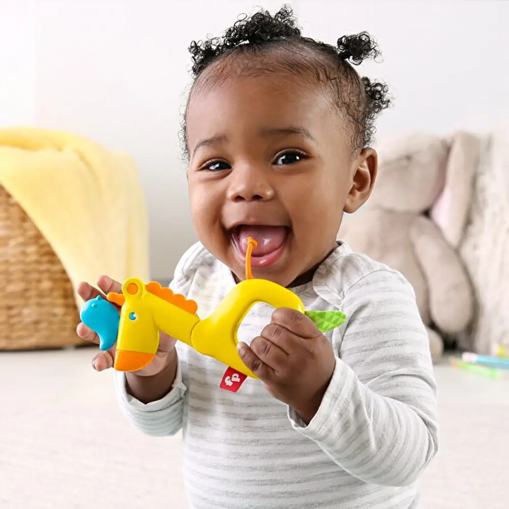 Fisher Price Sevimli Dostlar Dişlik ve Çıngıraklar Zürafa GGF02 G