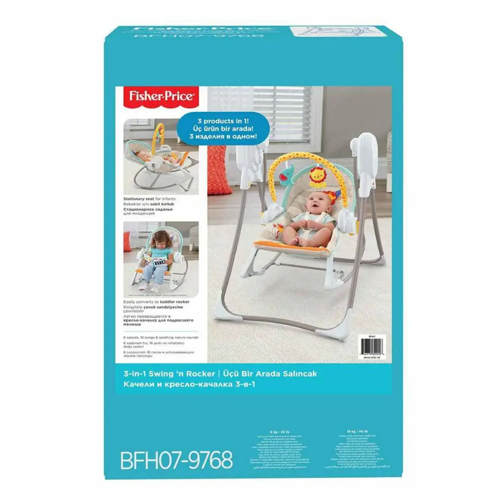 Fisher Price Üçü Bir Arada Salıncak BFH07