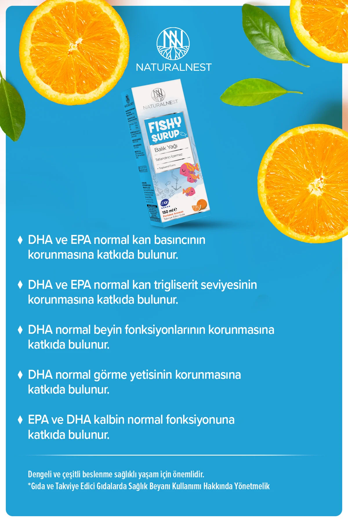 Fishy Balık Yağı Şurup 150 ml- 1500 mg Omega
