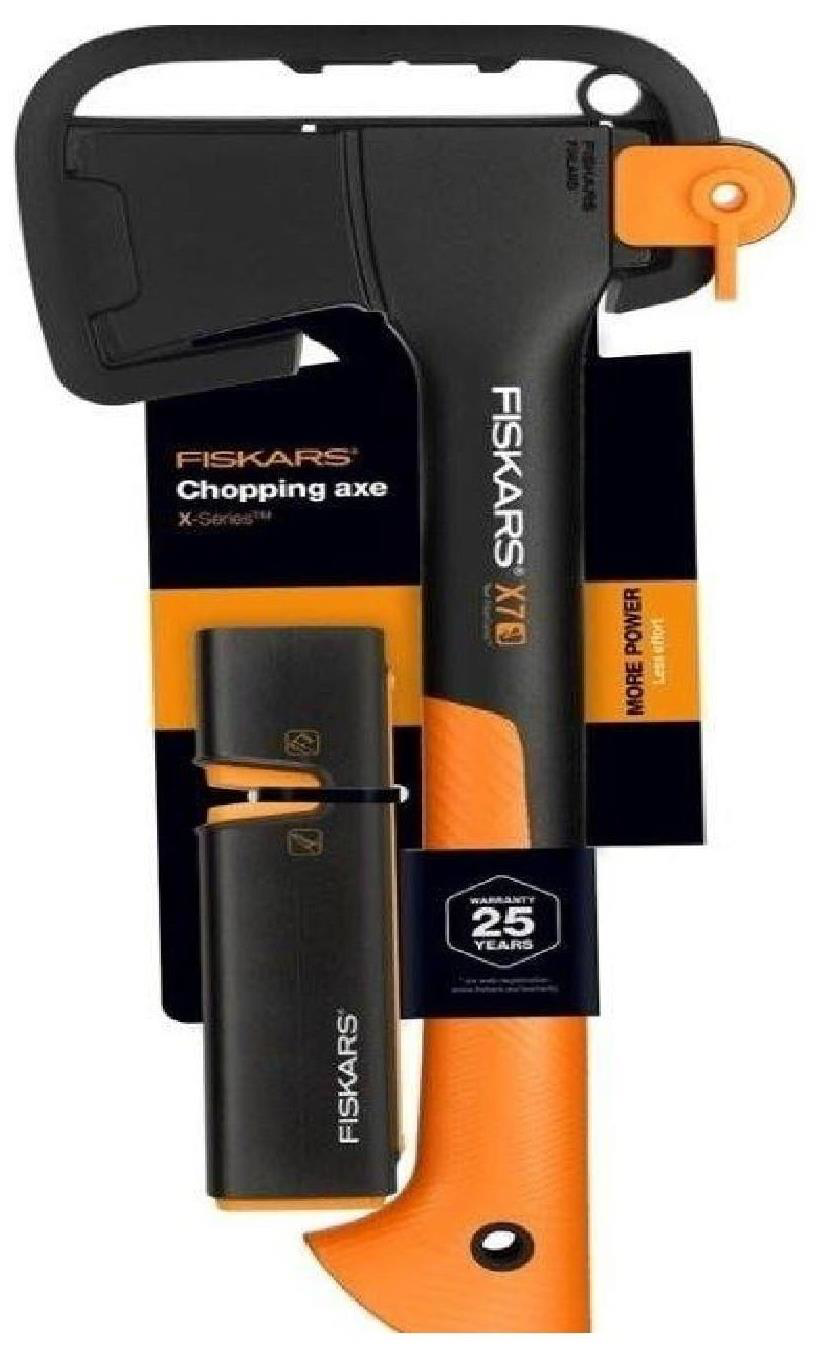 Fiskars X7 Parçalama Baltası + Bileme Aparatı Seti Fiskars X7 Parçalama Baltası + Bileme Aparatı Seti