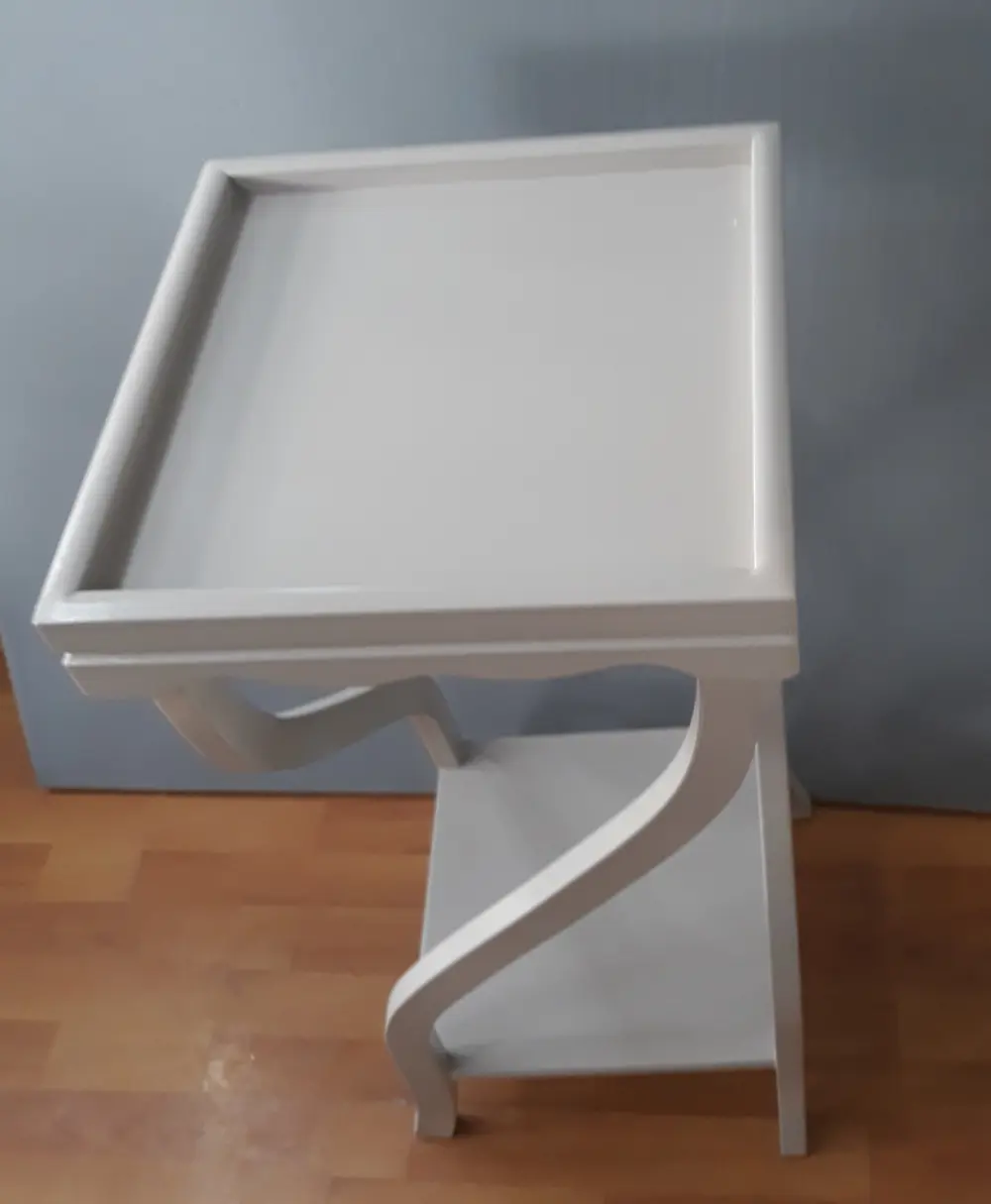 Fiskos 13202 Çiçeklik 4Ayak kare spiral Model MDF Parlak Ahşap ay