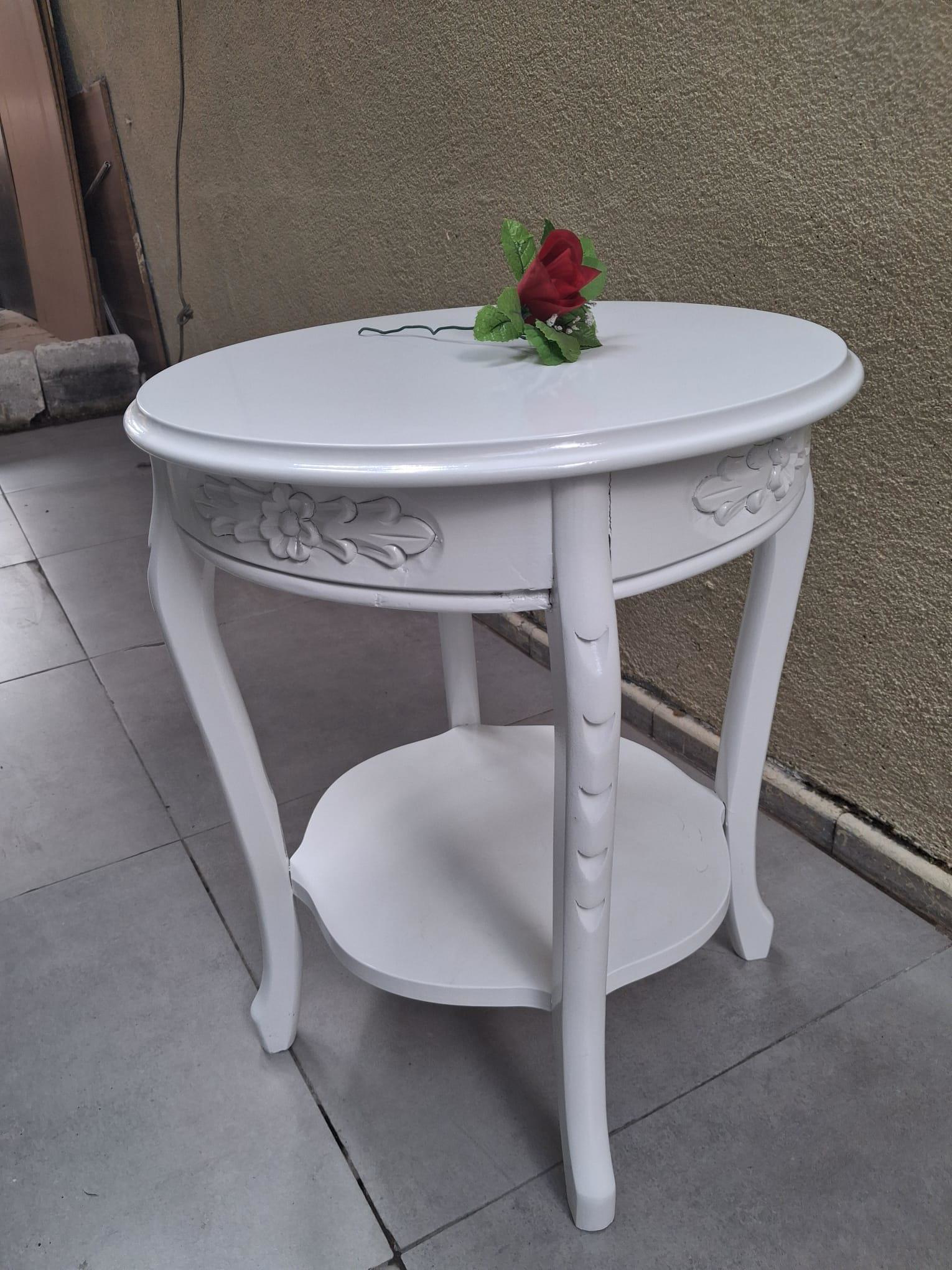 Fiskos 13816 Oyma Model Parlak Kaplama Kayın ayak Parlak Beyaz  M