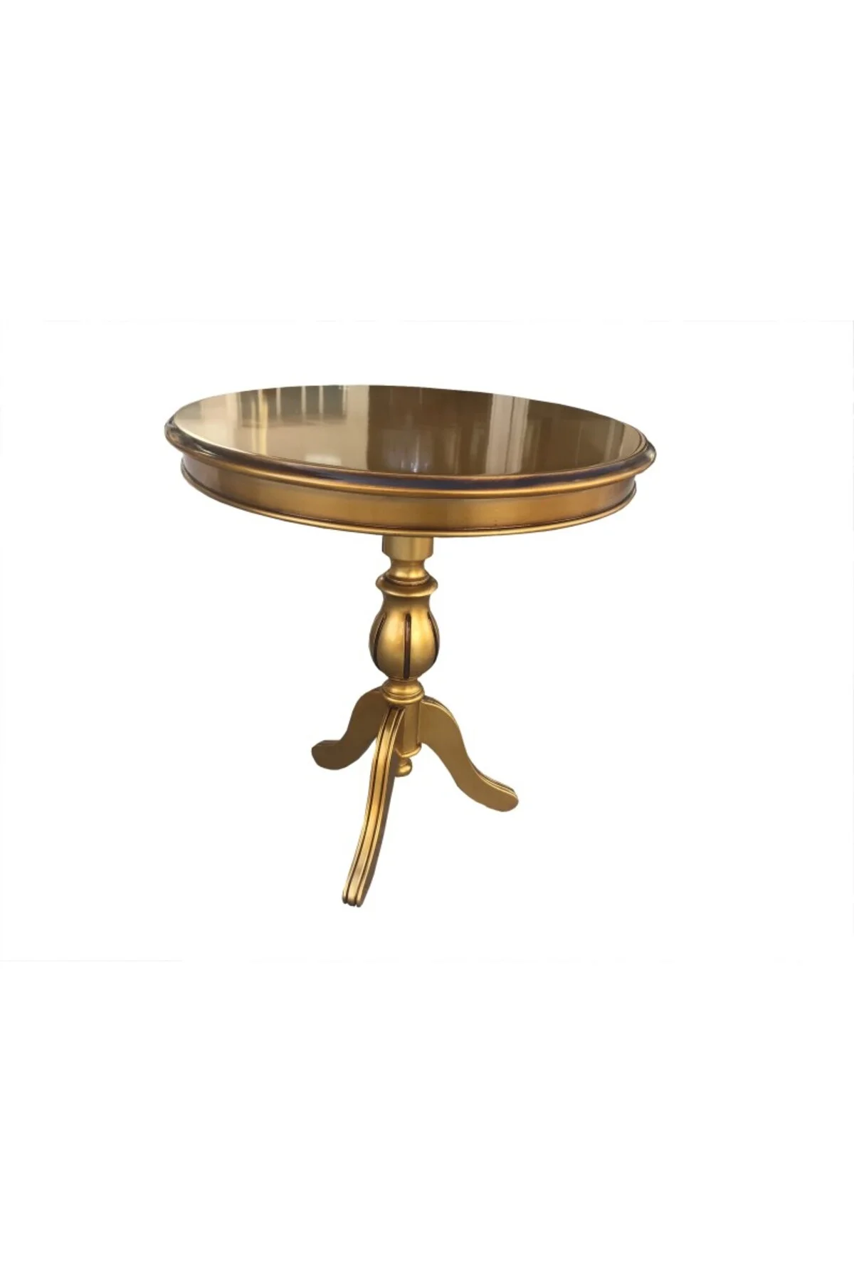 Fiskos 17379 Baba ayak Model Parlak Kayın Arslan ayak MDF Parlak Gold El Yapım - Görsel 3