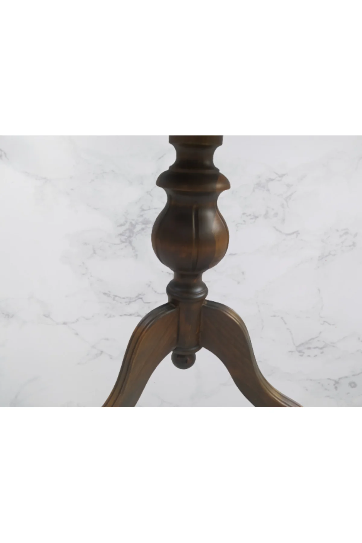 Fiskos 17385 Baba ayak Model Parlak Kayın Arslan ayak MDF tabla Ceviz El Yapım - Görsel 7