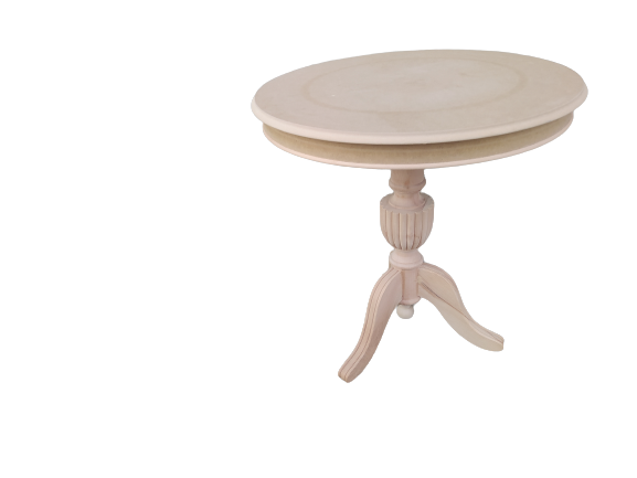 Fiskos 18187 Baba ayak Klasik Model Ahşp Kayın ayak HAM MDF tabla