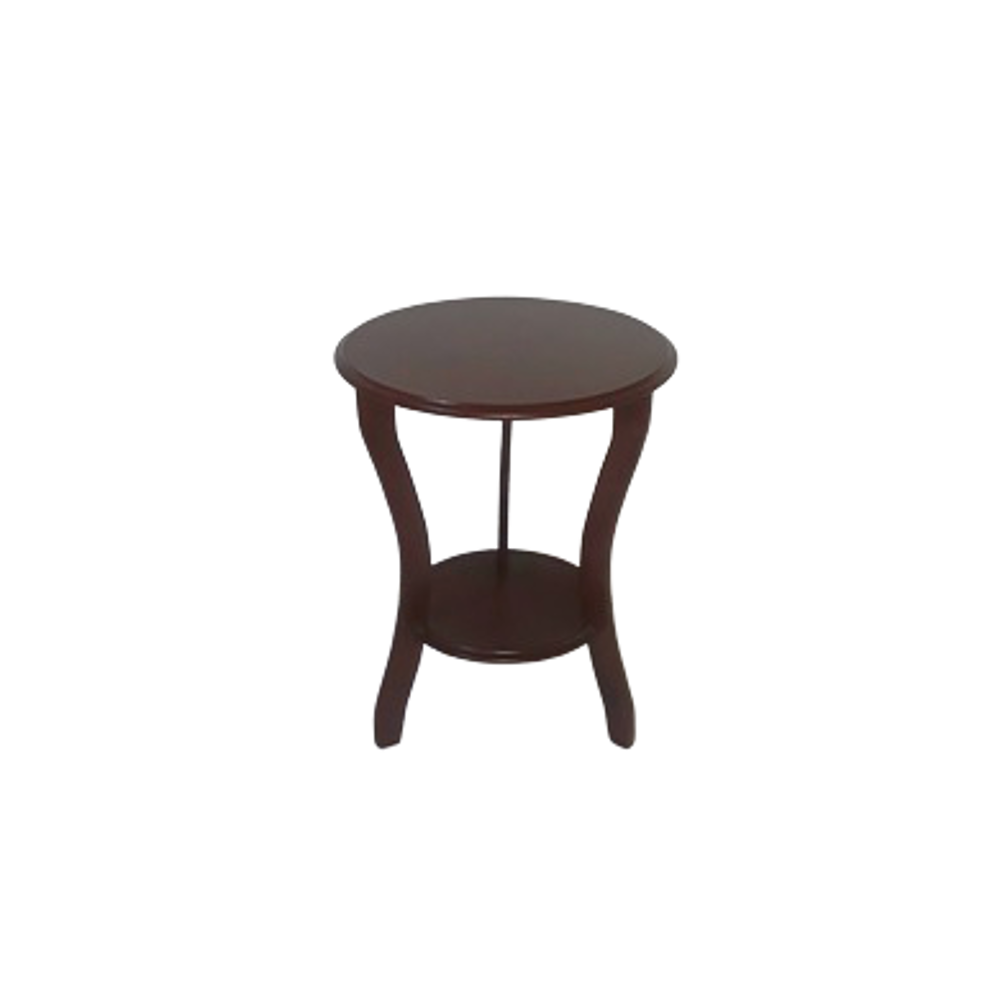 Fiskos 3 ayak 12356 Çiçeklik Sehpa Parlak Ceviz Lake Boya Çift Ka