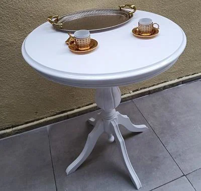 Fiskos Sehpa EKO 90504 Baba 4Ayak 65 CM Hareketli MDF Tabla Parlak Beyaz El Yapım Fiyatı, Yorumları ve Özellikleri