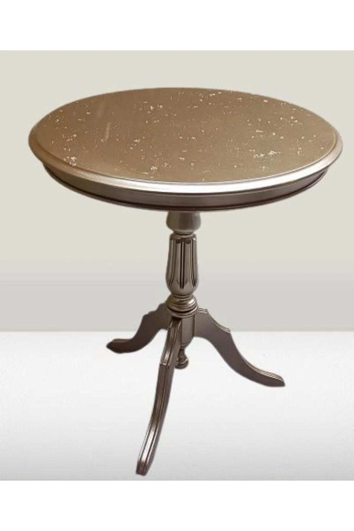 Fiskos Sehpa EKO 90501 Baba 3 Ayak 60CM Hareketli MDF Tabla Parlak Gold El Yapm - Görsel 8
