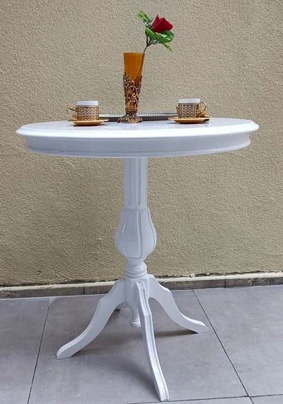 Fiskos Sehpa EKO 90504 Baba 4Ayak 65 CM Hareketli MDF Tabla Parlak Beyaz El Yapım Fiyatı, Yorumları ve Özellikleri