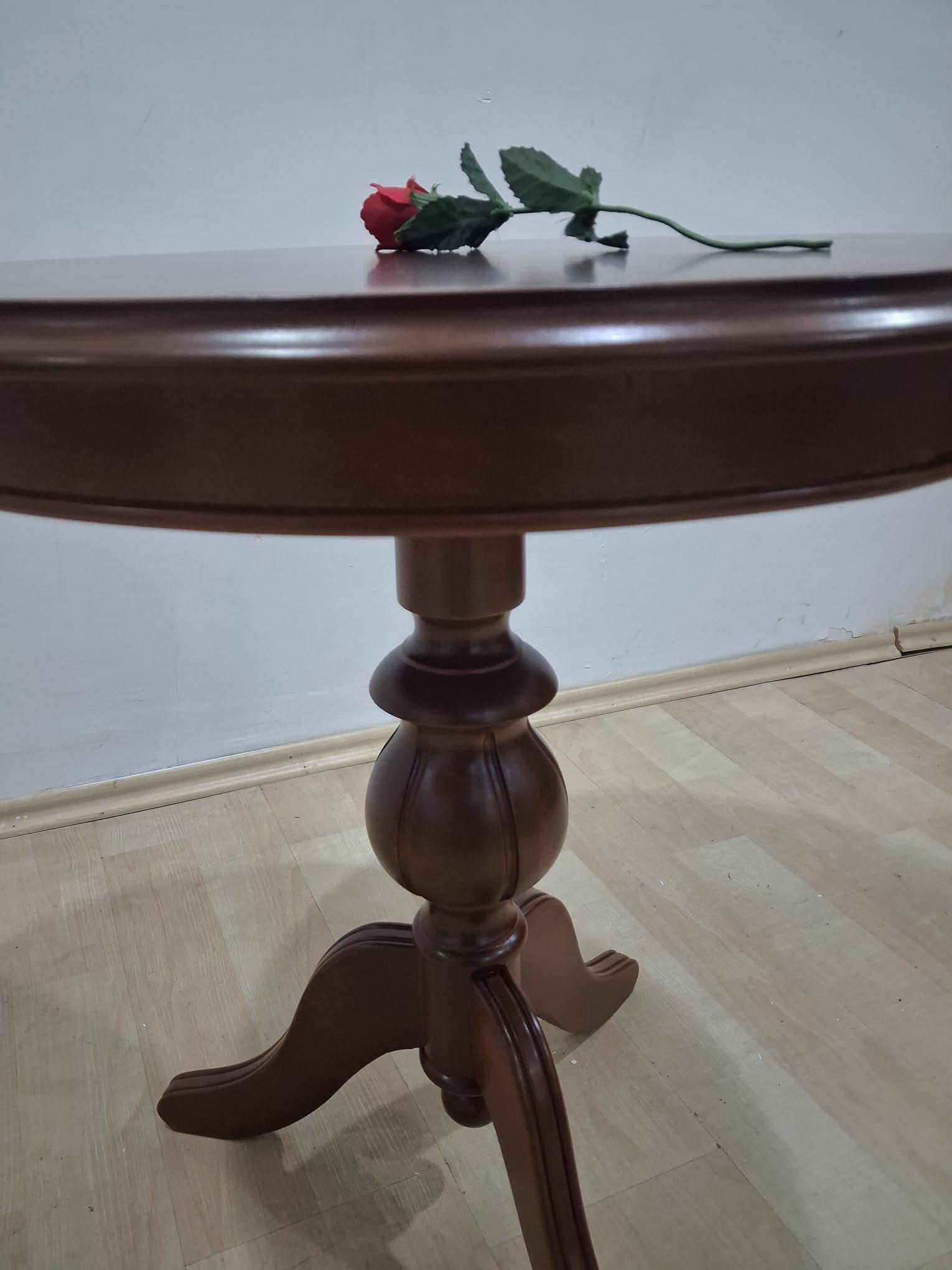Fiskos st 17384 Baba Kayın Arslan ayak MDF tabla Parlak Ceviz ren