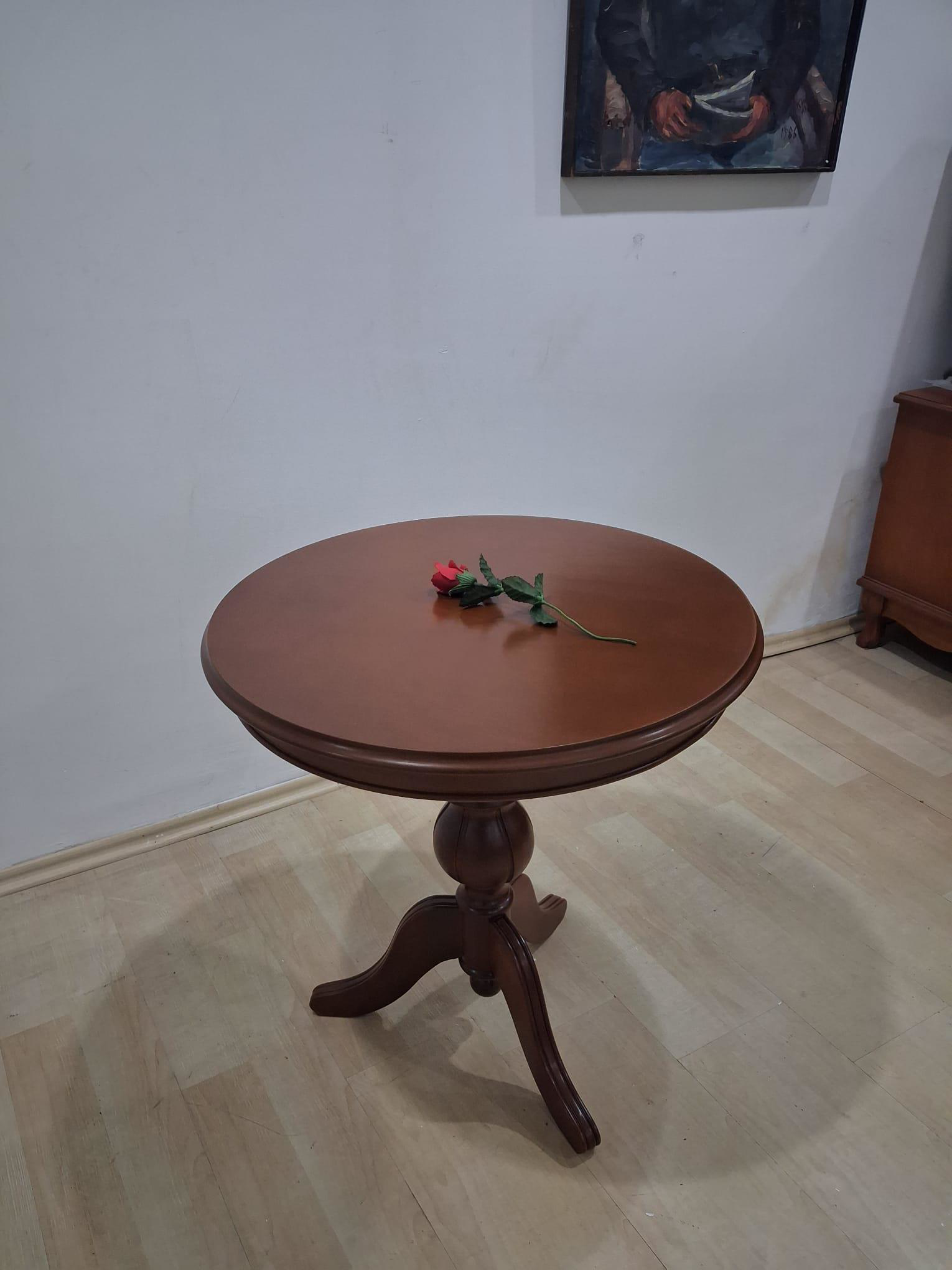 Fiskos st 17384 Baba Kayın Arslan ayak MDF tabla Parlak Ceviz ren