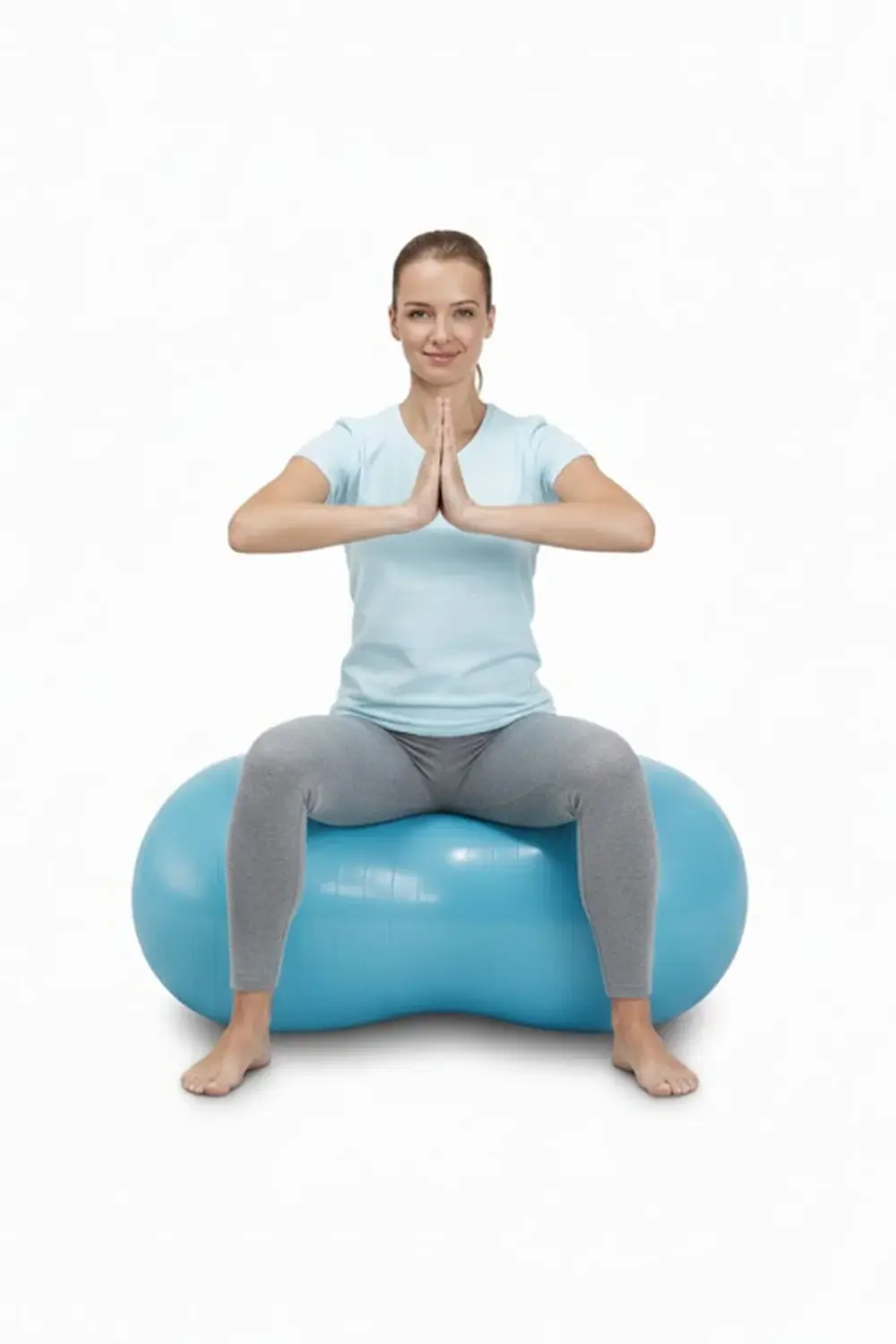 Fıstık Pilates Topu 90 cm | Yer Fıstığı Pilates Topu ve Pompa Den