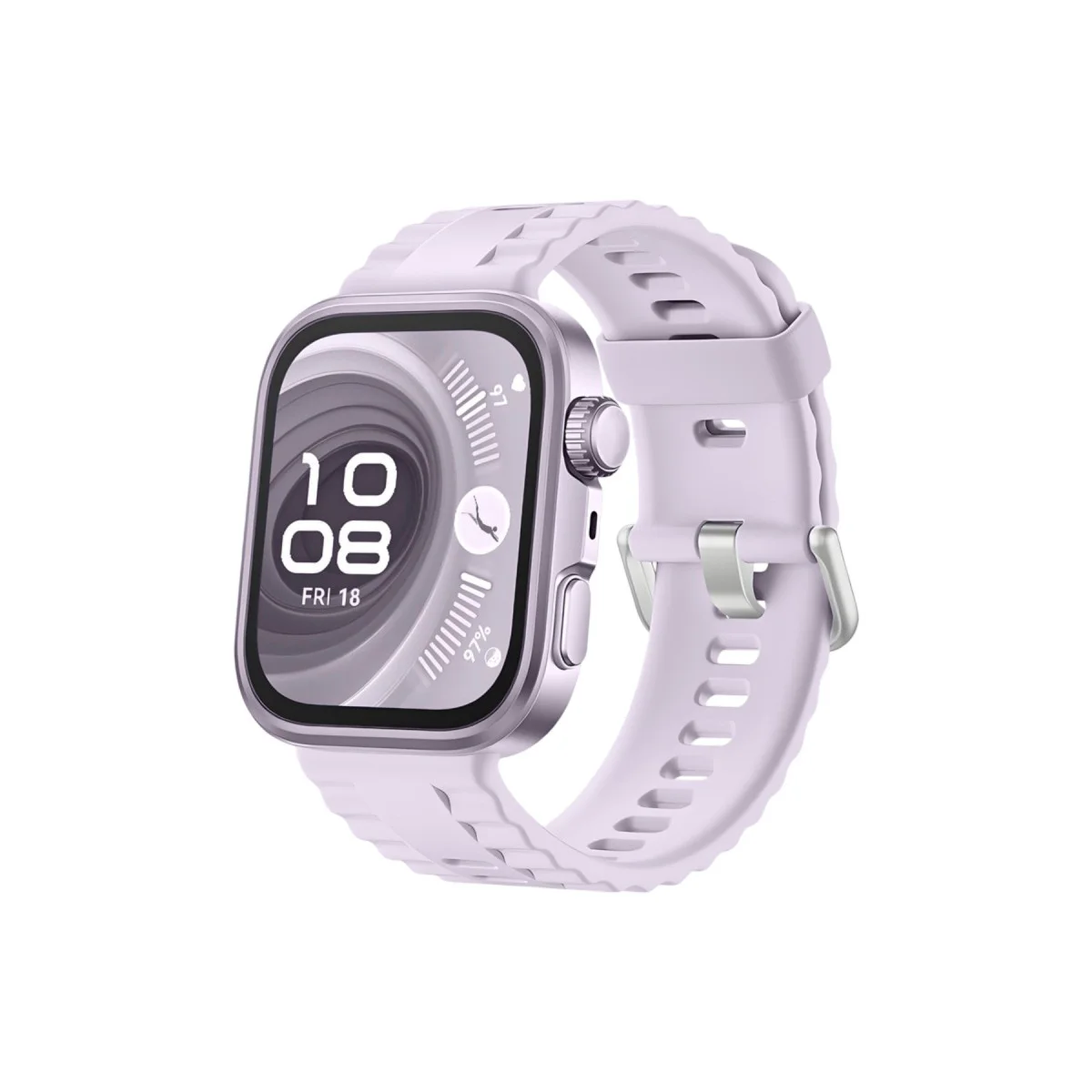 Fit 4 Nova Silikon Kordon - Lila Halkalı Saat Kolu