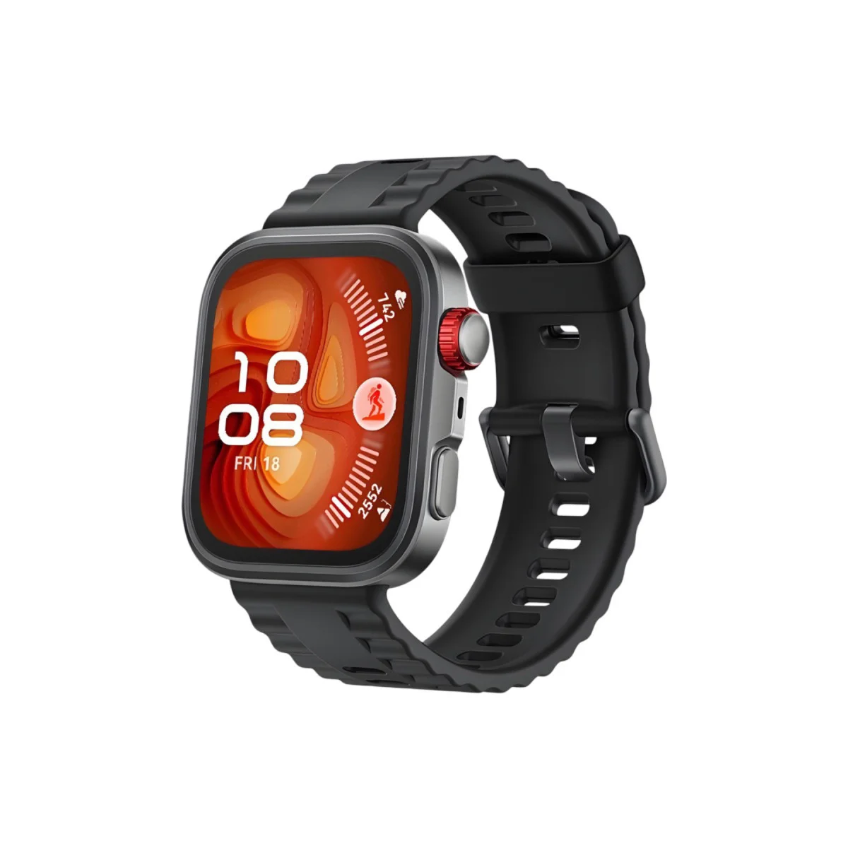 Fit 4 Nova Silikon Kordon Siyah - Fit 3 ve 4'e Uyumlu Klasik Halka Kayış