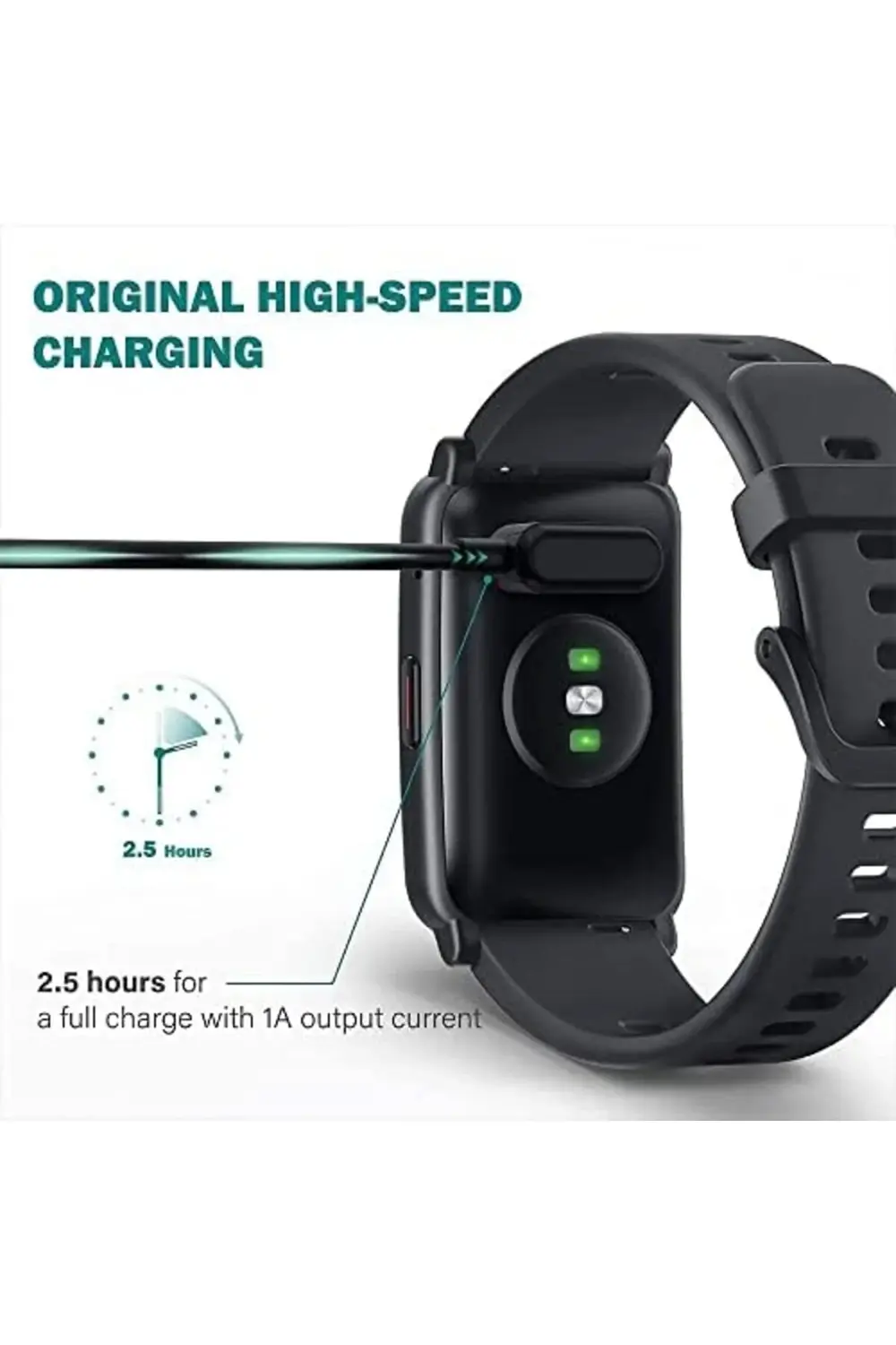 Fit ile uyumlu Akıllı Saat için Manyetik Usb Şarj Kablosu Fit ile