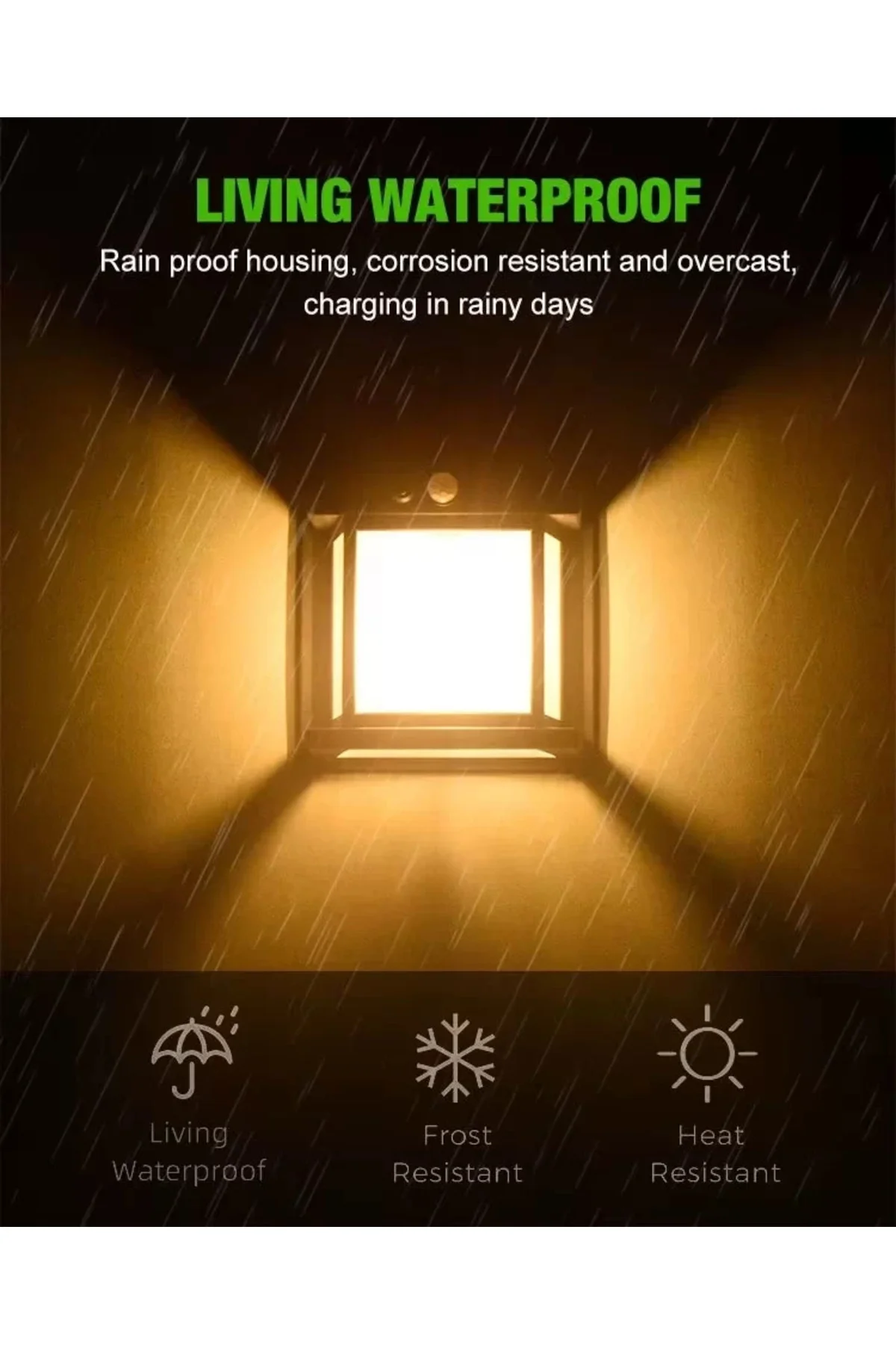 Fithome Or-228 Hareket Sensörlü Su Geçirmez Solar Bahçe Aydınlatm
