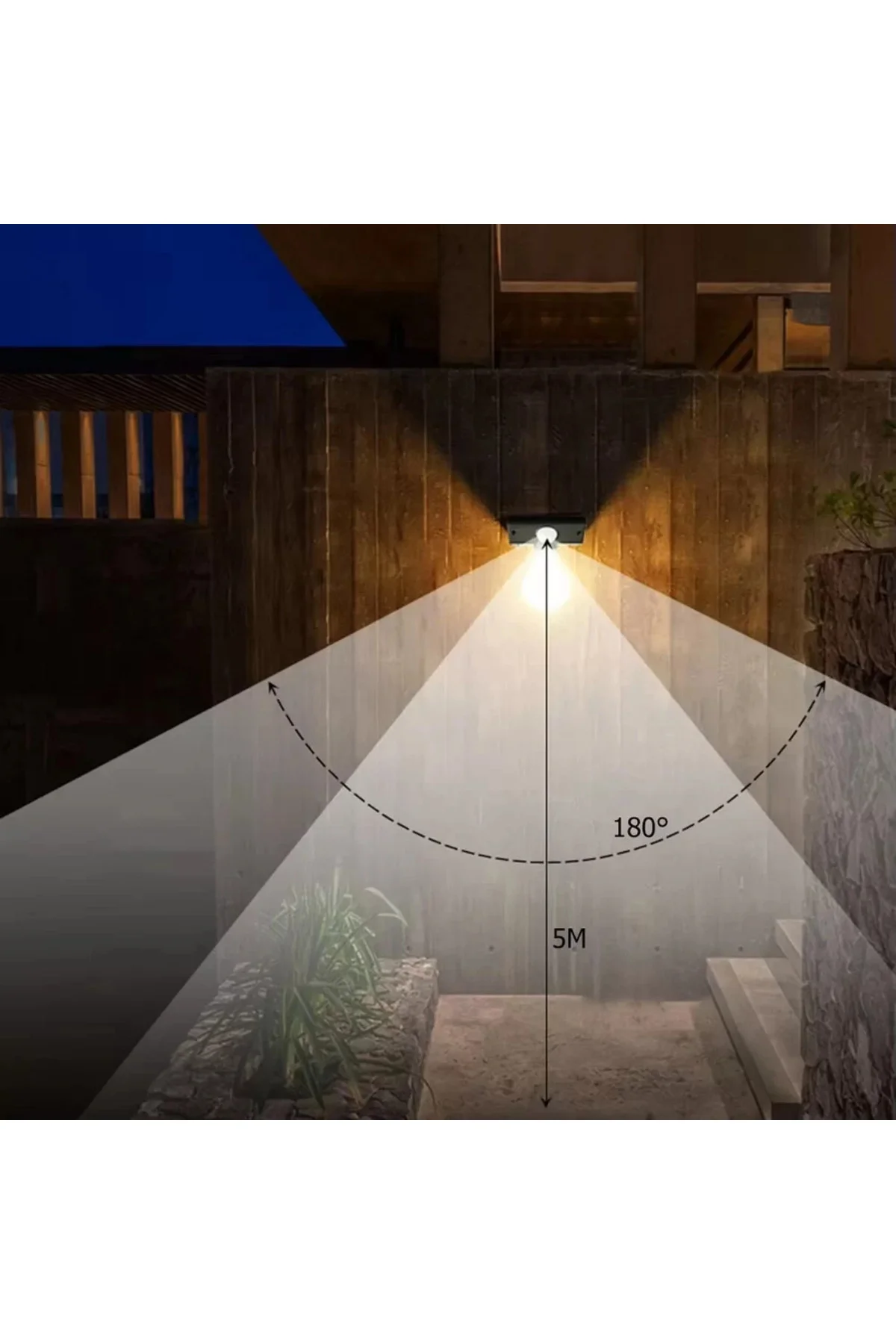 Fithome Yt-819 1 Watt Suya Dayanıklı Hareket Sensörlü Solar Led L