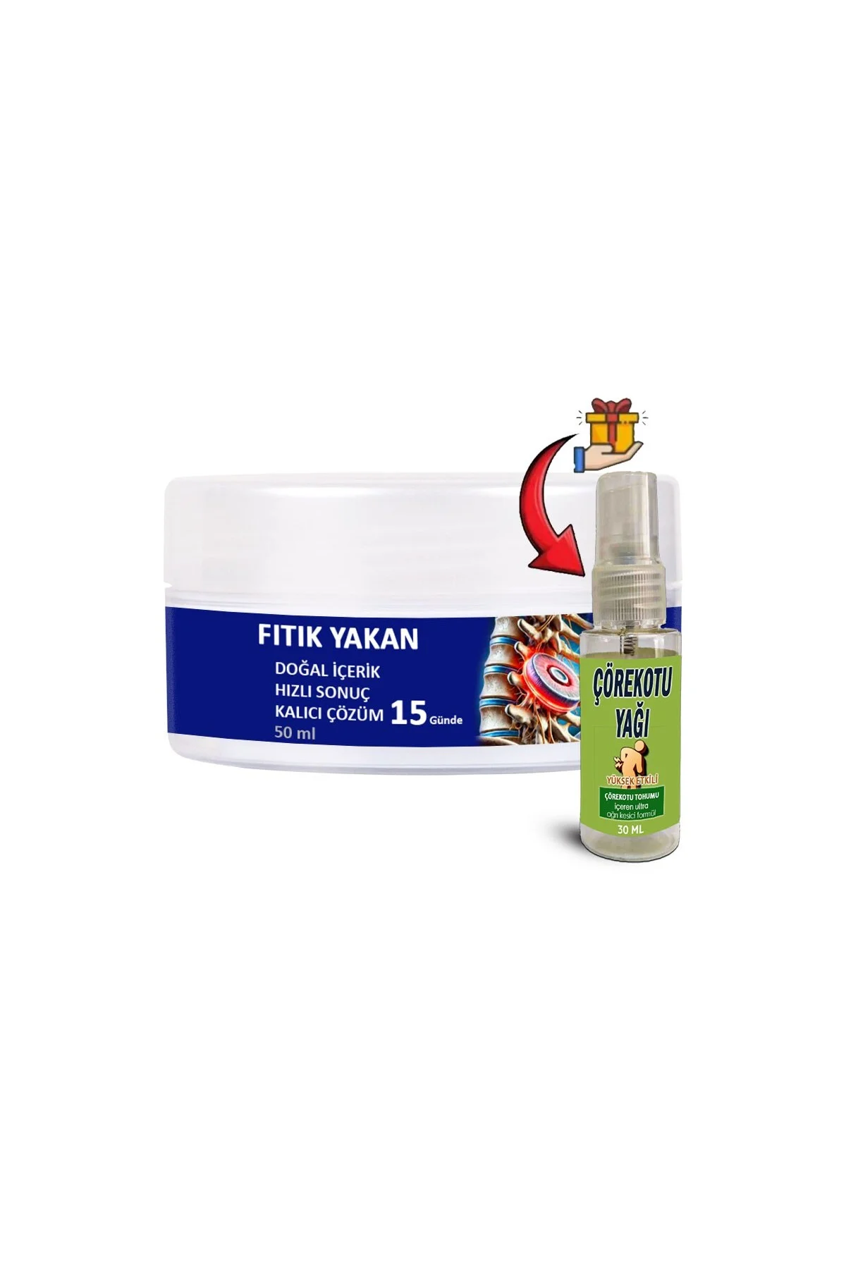 FıtıkYakan 1 Tane 50 ml Krem + Çörek Otu Yağı