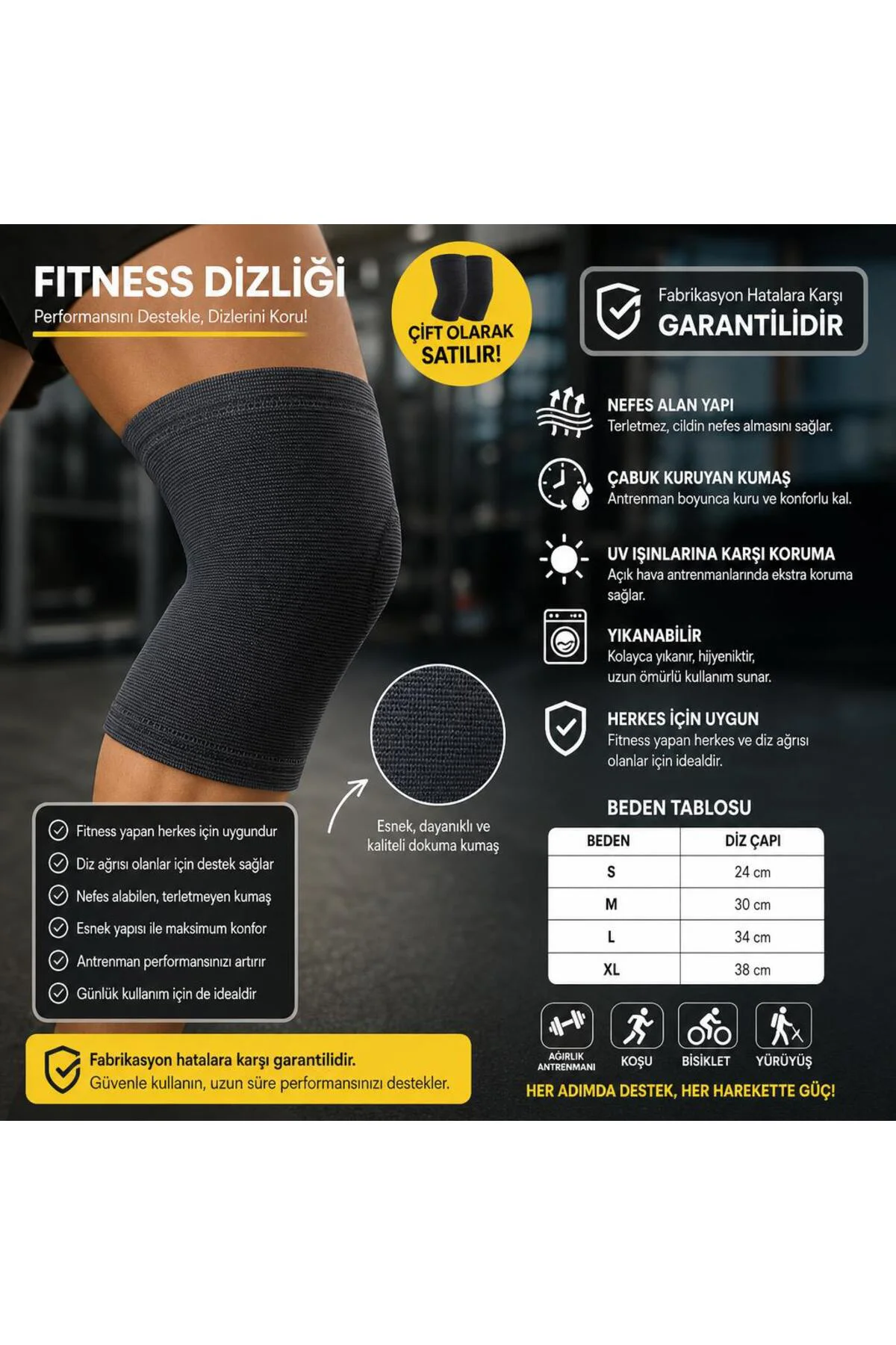 Fitness Dizliği , Dizlik , Sağlık Dizliği ,Spor Dizliği