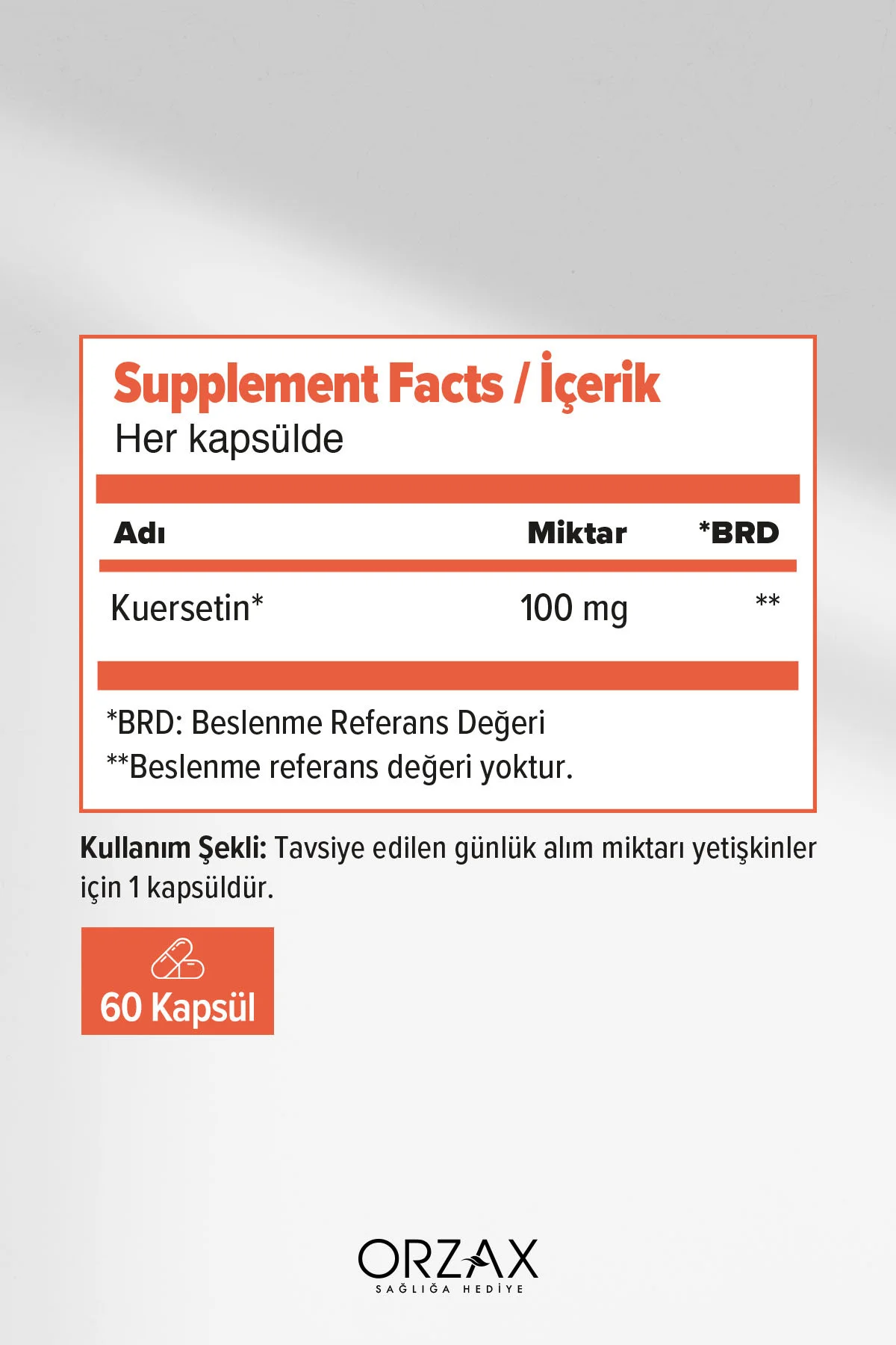 Fitozomal Quercetin 100 Mg 60 Kapsül