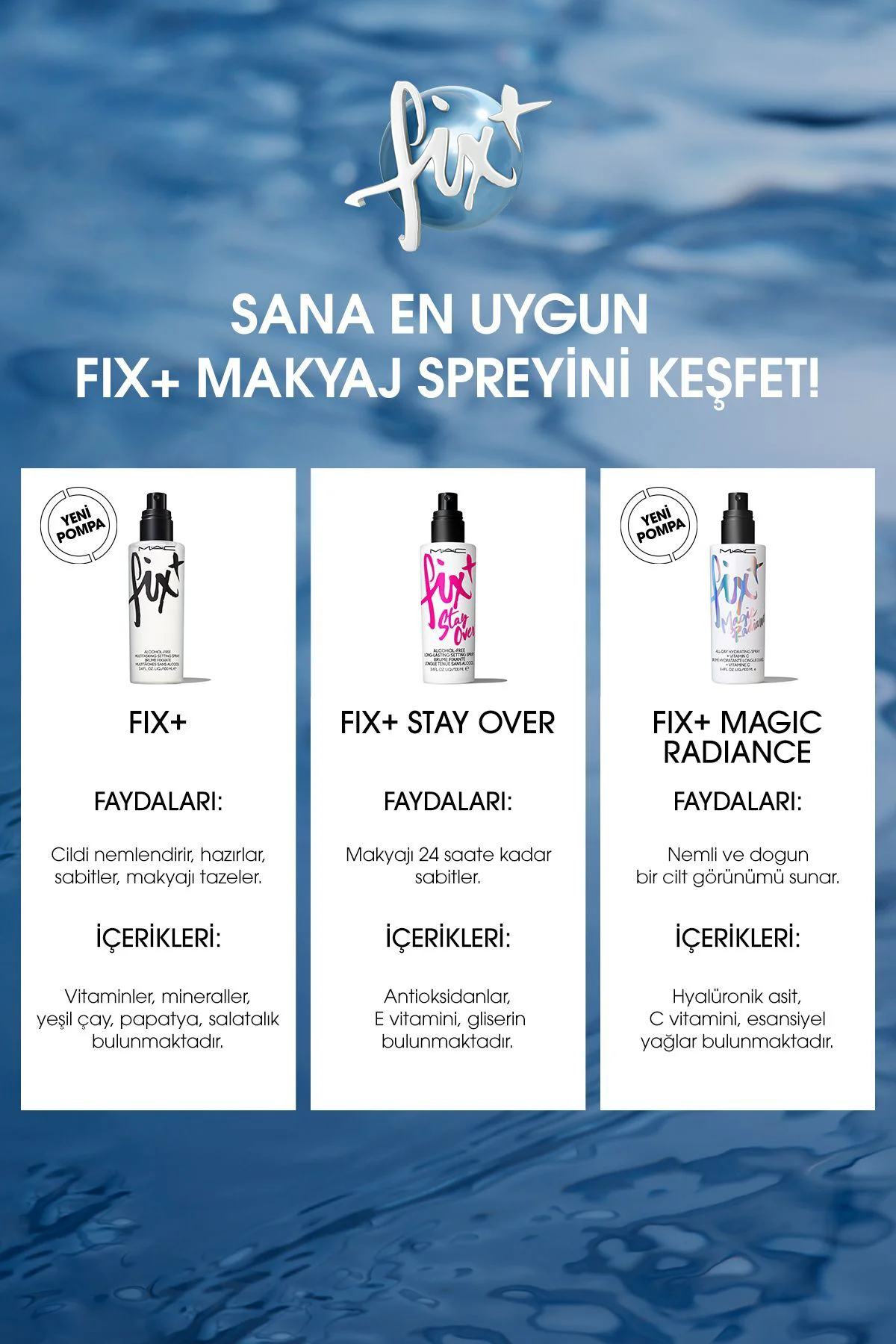 Fıx Original Çok Yönlü Makyaj Spreyi Cildi Hazırlar & Sabitler 10