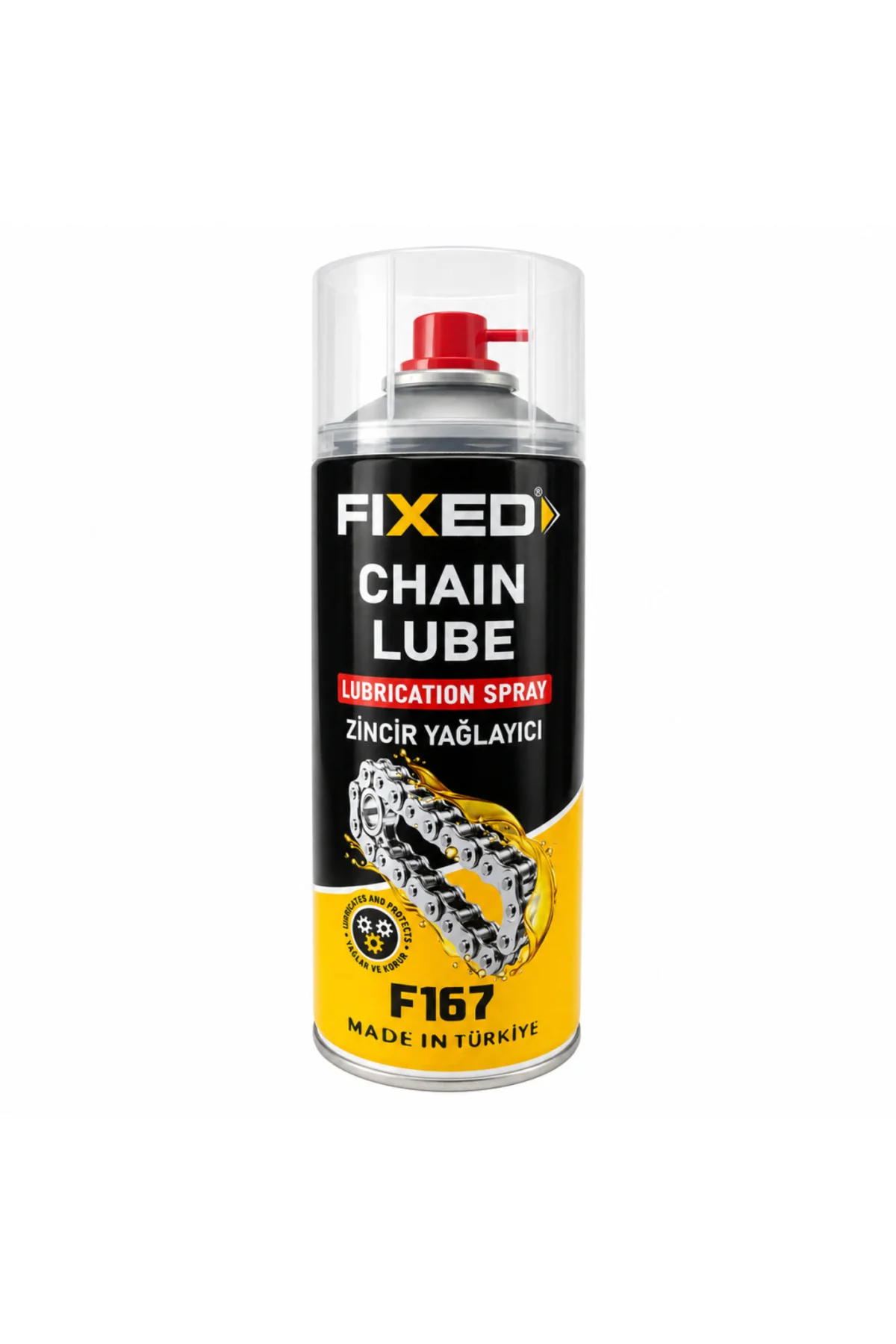 FIXED F167 Zincir Yağlayıcı Sprey 400 ml Motosiklet, Bisiklet, Mo
