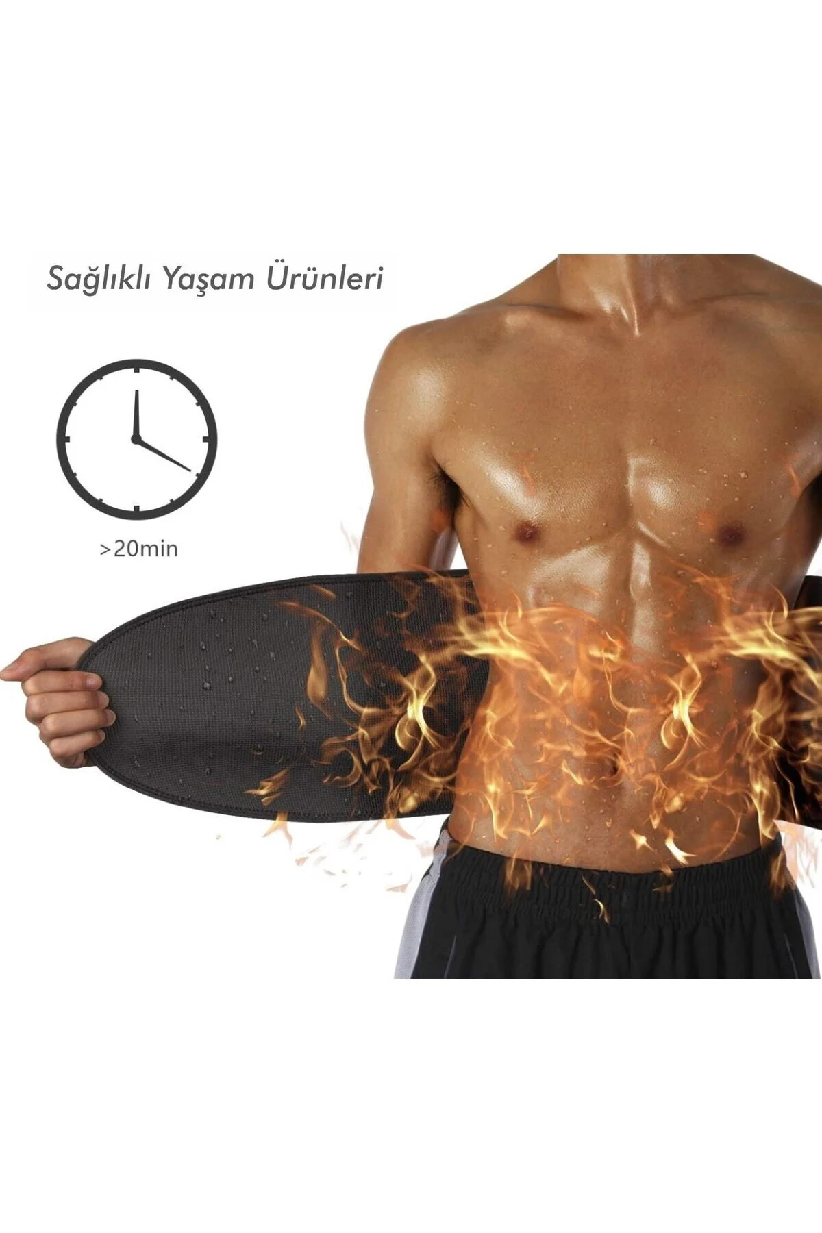 Fixflex Neopren Göbek İnceten Sauna Etkili Termal Korse Standart