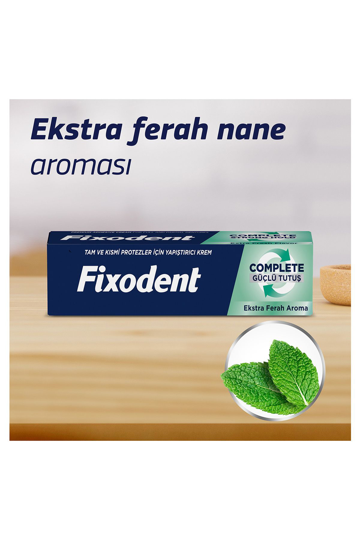Fixodent  Diş Protez Yapıştırıcı Krem Complete Ekstra Ferah 47 Gr
