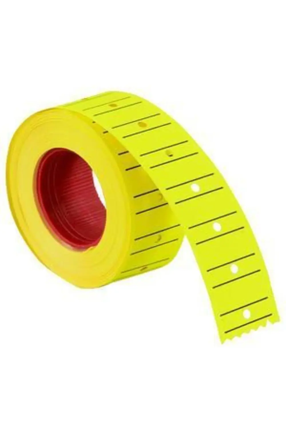 Fiyat Etiketi Çizgili 12x21 Fosforlu Sarı
