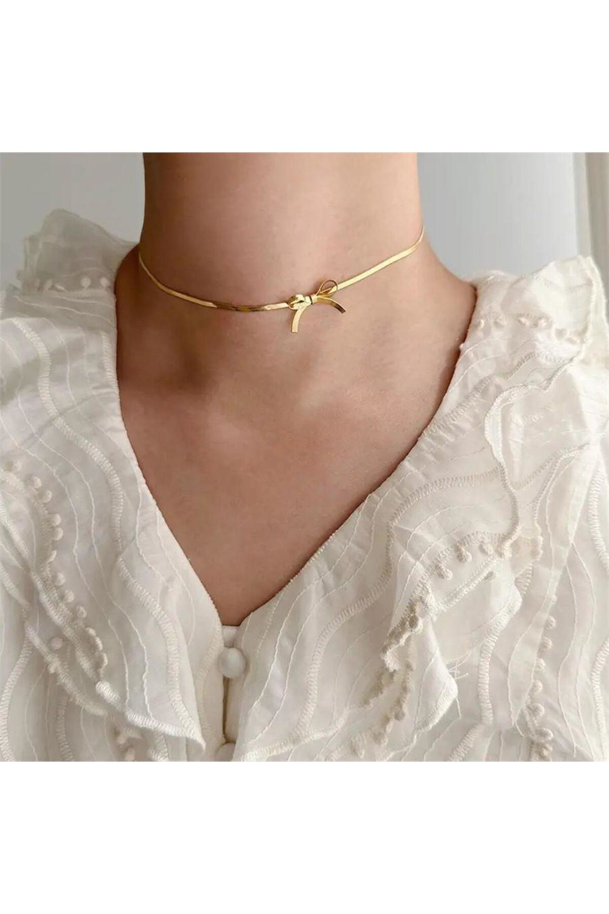 Fiyonk Gold Kolye