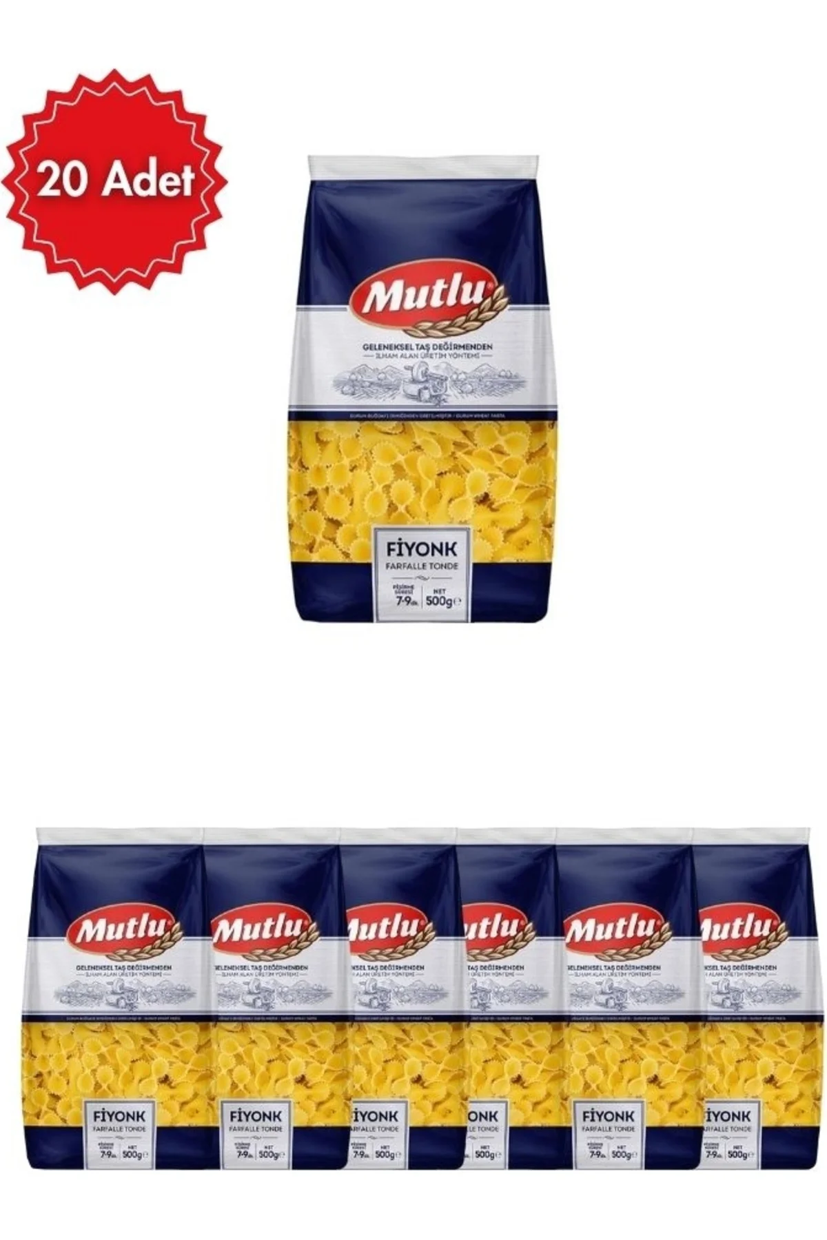 Fiyonk Makarna 500 gr x 20 Adet