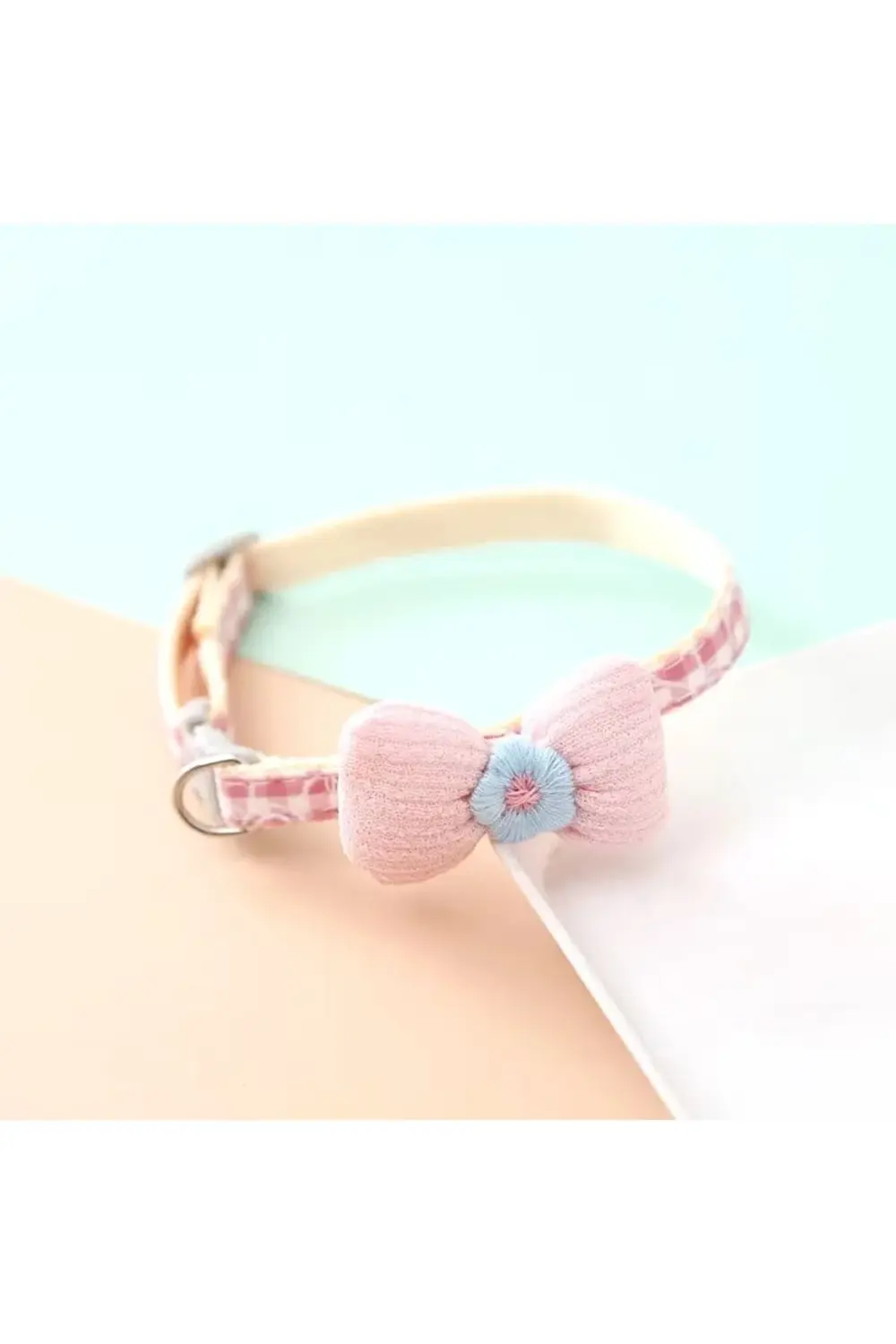 Fiyonklu Kedi Tasması - Çok Hafif - Ayarlanabilir Küçük Evcil Köp