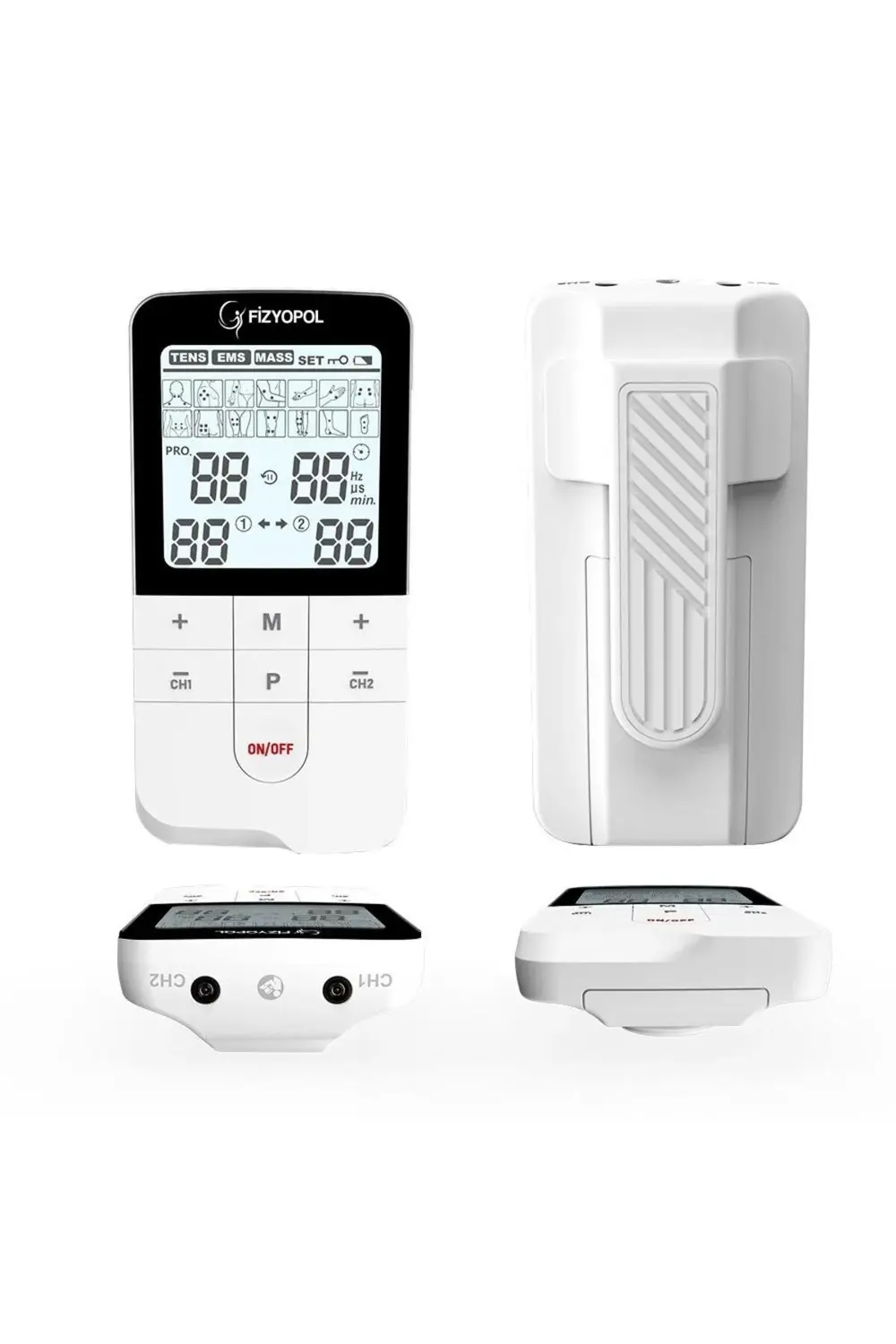 Fizyopol Şarj Edilebilir Bataryalı, 2 Kanallı 3 Programlı Tens, E
