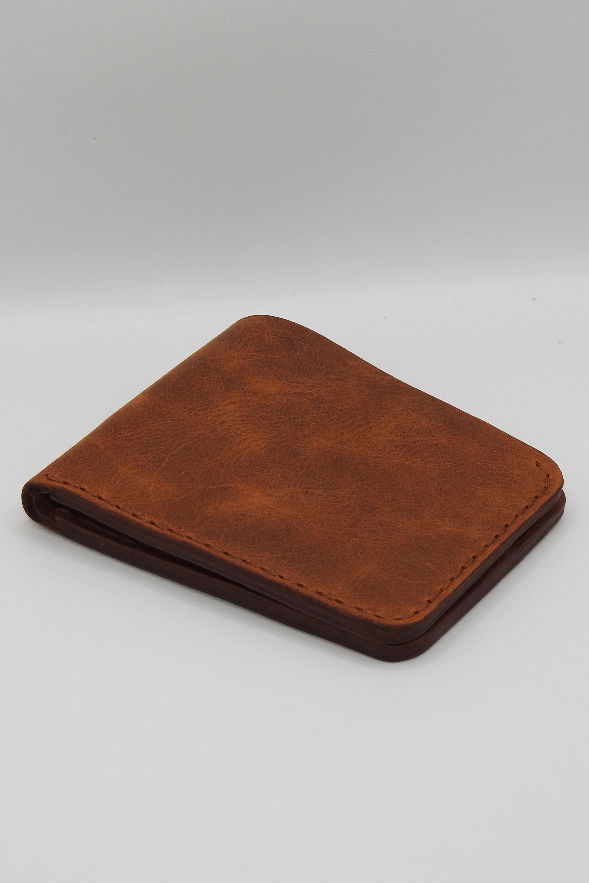 Norwegia Fjord - %100 Hakiki Deri El Yapımı Erkek Cüzdan - Camel