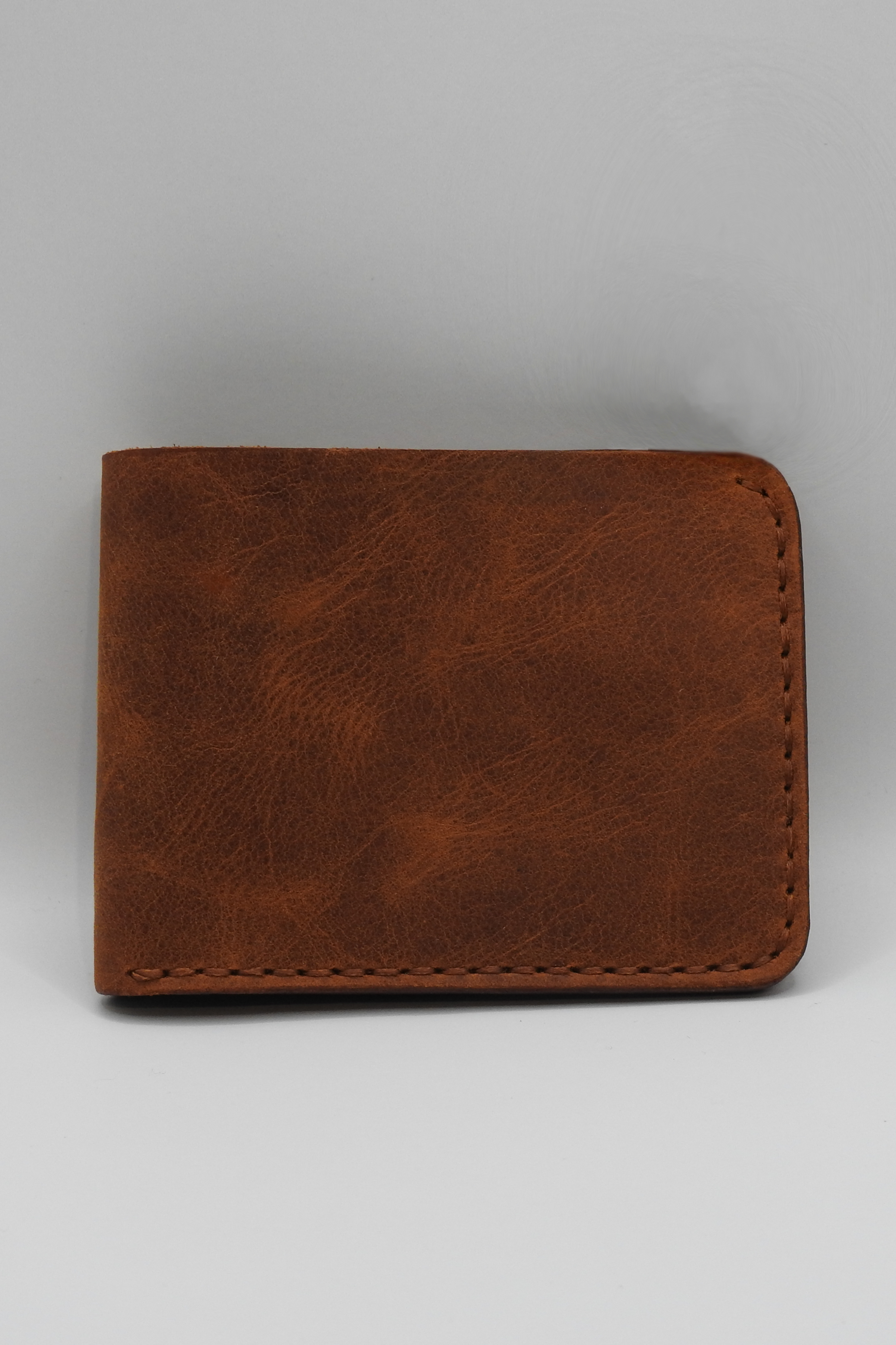 Norwegia Fjord - %100 Hakiki Deri El Yapımı Erkek Cüzdan - Camel