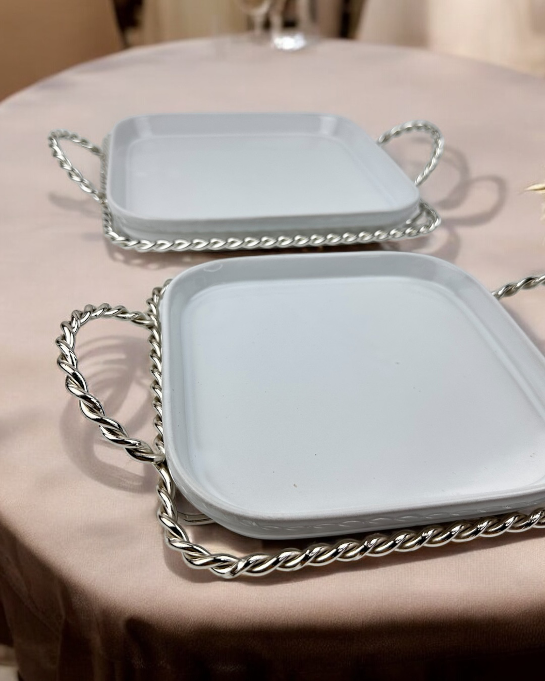 Fjord Dekoratif Söz Nişan Tepsisi