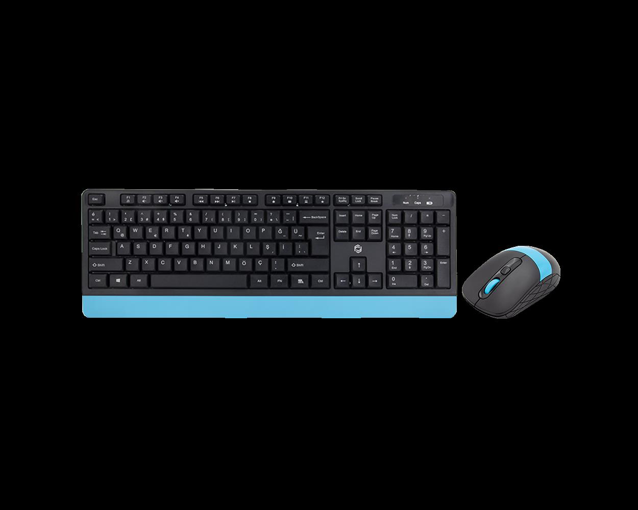Frisby Fk-4885Qu Mm Q Tr Kablosuz Klavye Mouse Set Siyah-Mavi