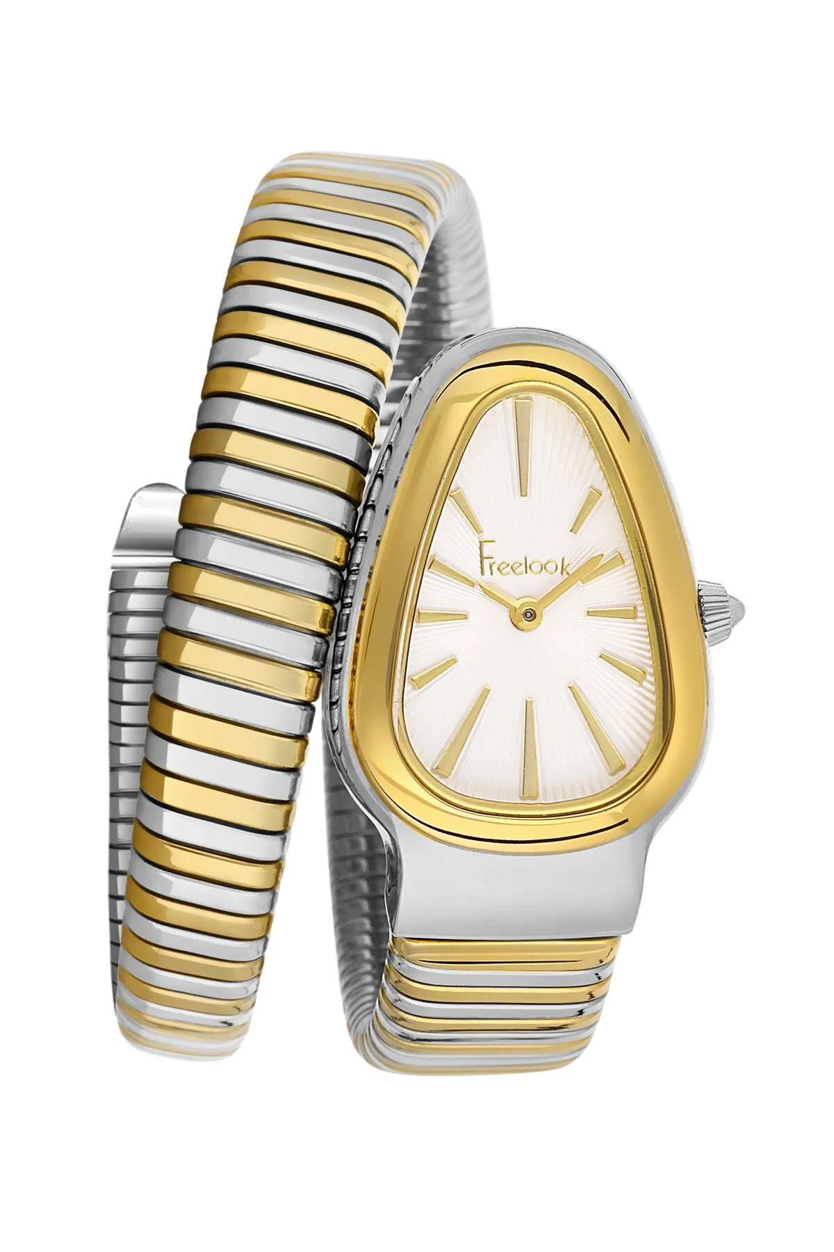 Fl.1.10422.6 Yılanlı Model Gold Silver Bicolor Serpenti Kadın Kol Saati Fl.1.10422.6 Yılanlı Model Gold Silver Bicolor Serpenti Kadın Kol Saati
