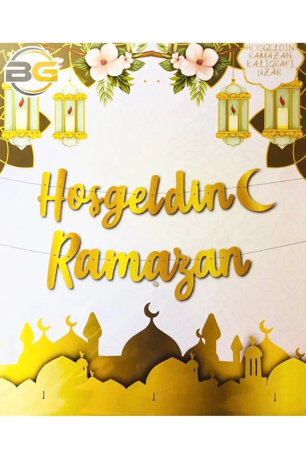 Flama Hoşgeldin Ramazan Metalize Altın Set 1 Adet