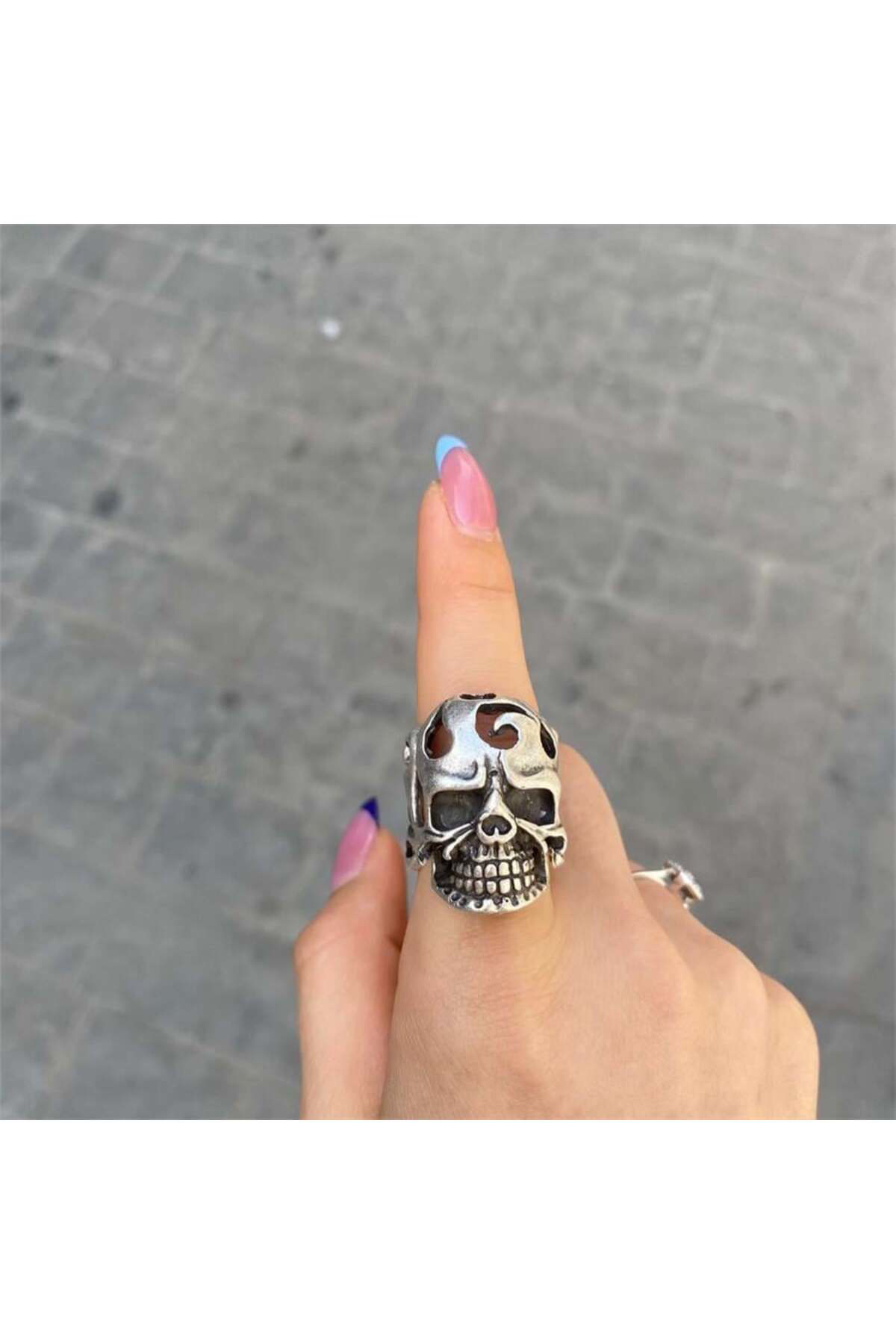 Flame Skull Yüzük
