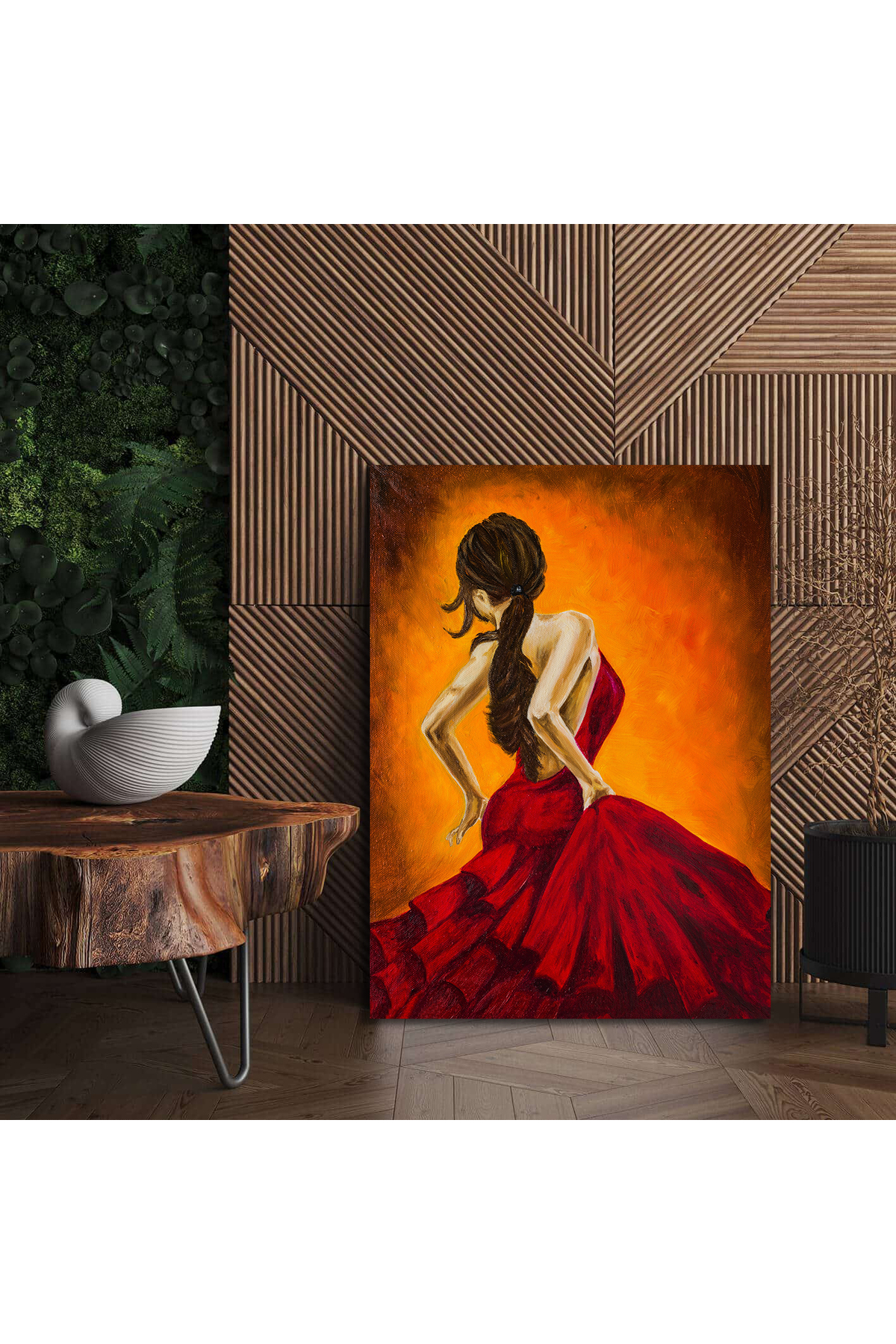 Korkmazkanvas Flamenko Dans Eden Kız, Profesyonel Flamenko Dansçısı. Kanvas Tab