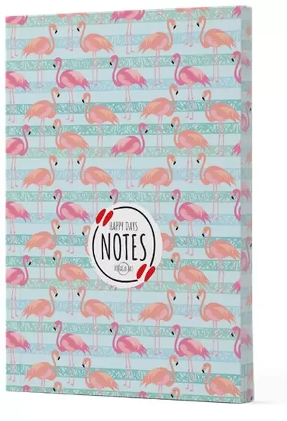 Flamingo 1 - Yan Baskılı Çizgili Defter Flamingo 1 - Yan Baskılı Çizgili Defter