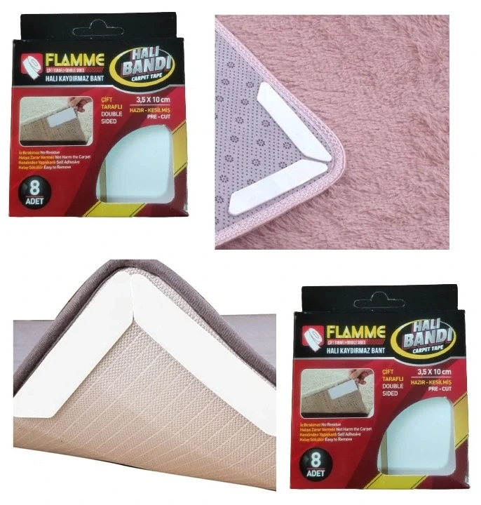 Flamme Halı Kaydırmaz Pedler 8 Adet Flamme Halı Kaydırmaz Pedler 8 Adet