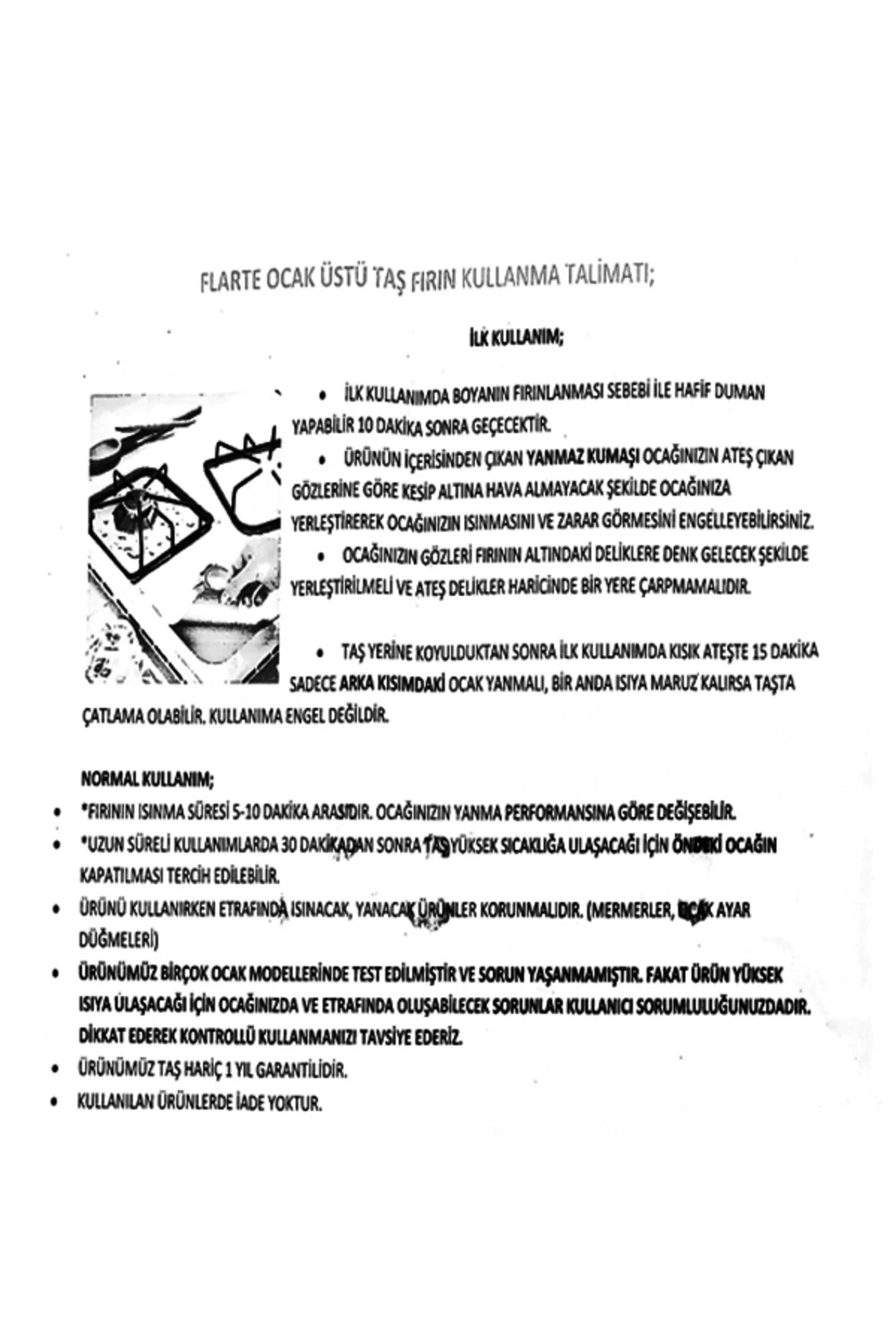 Flarte Ocak Üstü Taş Fırın Fiyatı, Yorumları ve Özellikleri