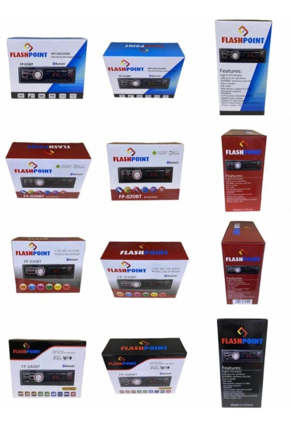 Flash Point Bluethoot Usb Aux Sd Araba Otomobil Teyp - Flash Poin