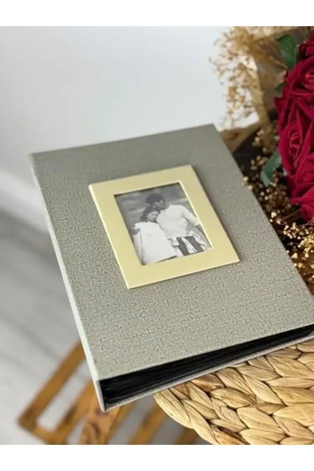 flashtrend 10x15cm 200 Fotoğraf Kapasiteli Lüks Çerçeveli Koton F